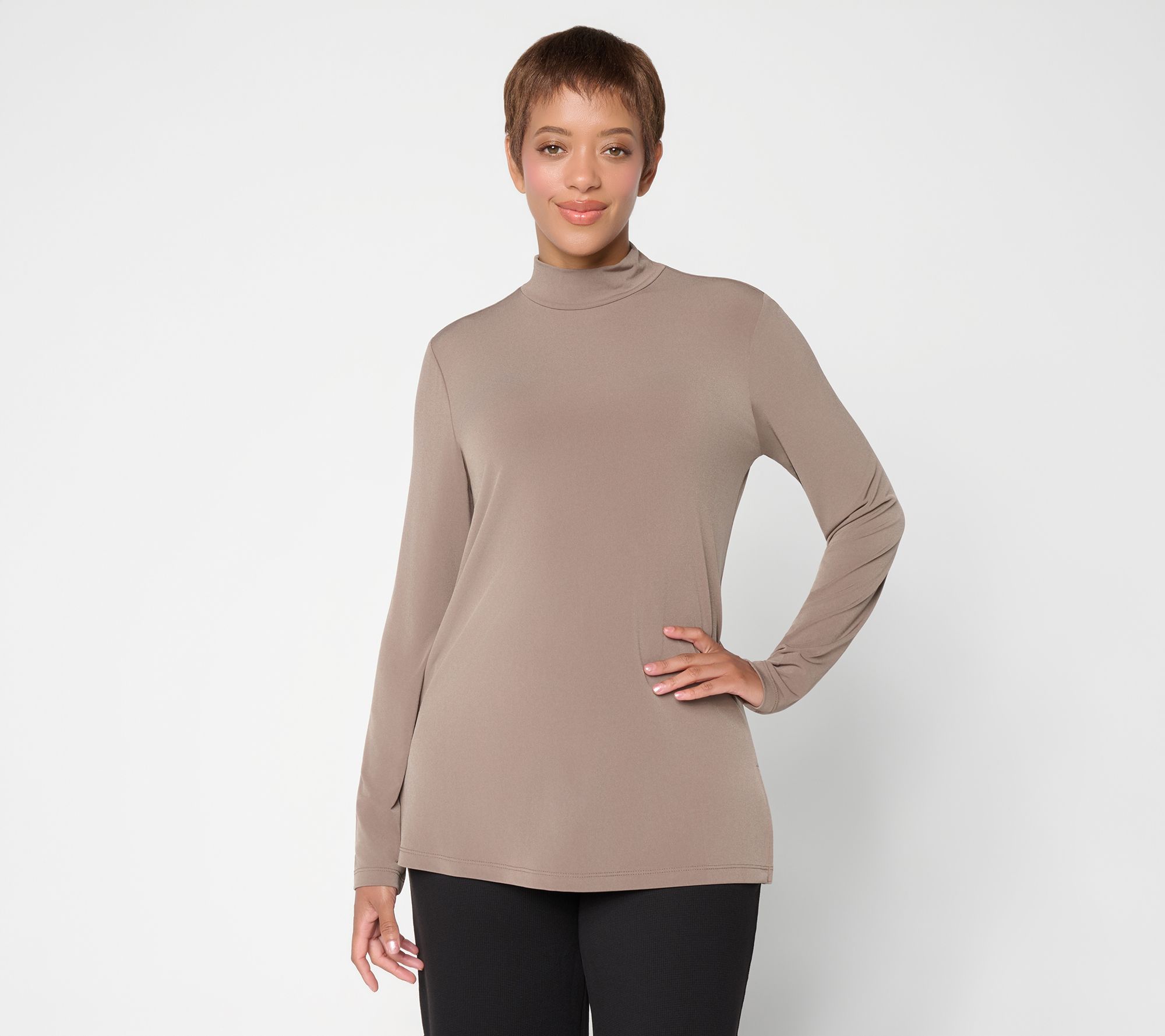 Susan Graver Essentials Regular Liquid Knit Tunic
