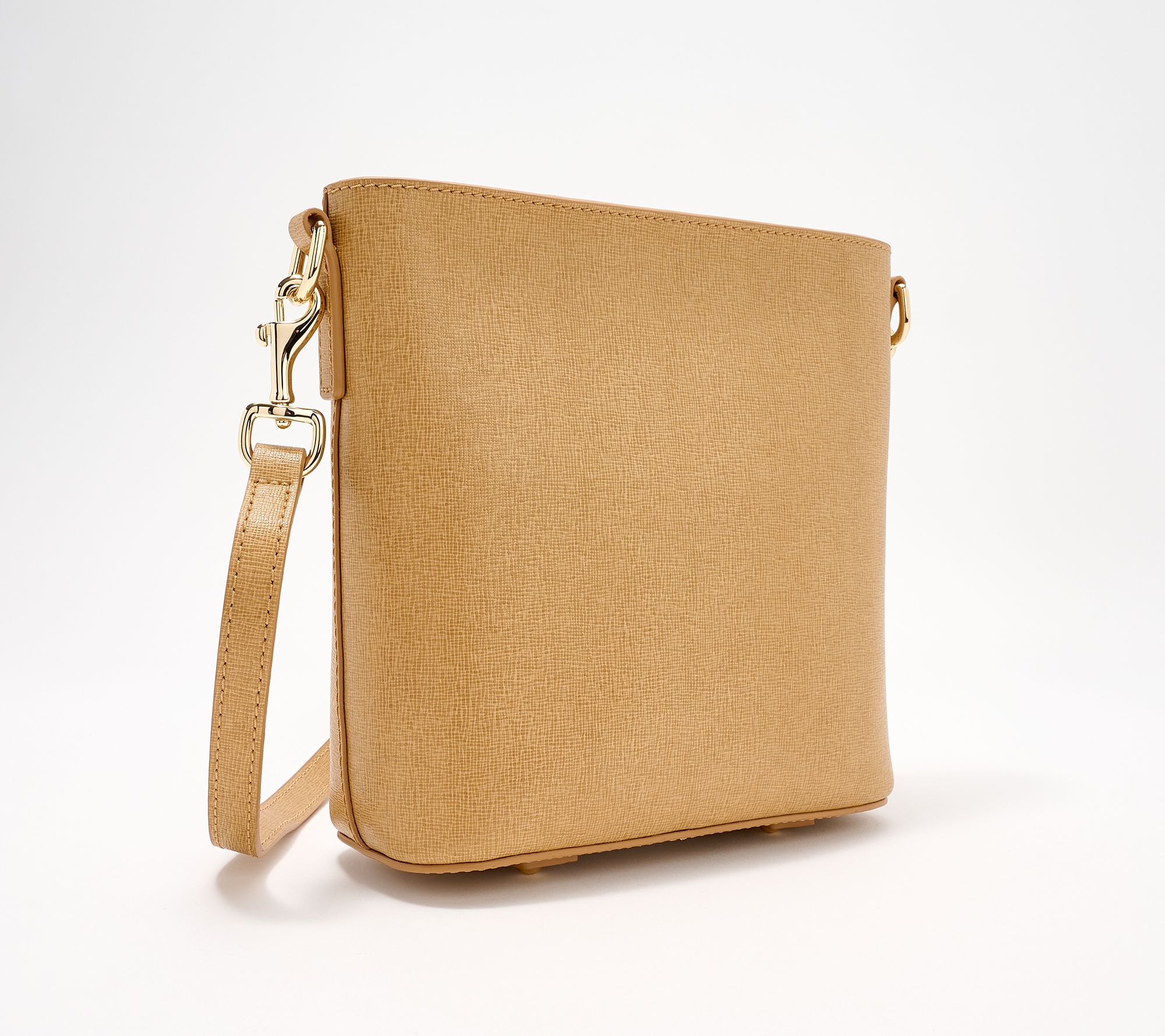Dooney & Bourke Saffiano Leather Small Zip Crossbody - QVC.com
