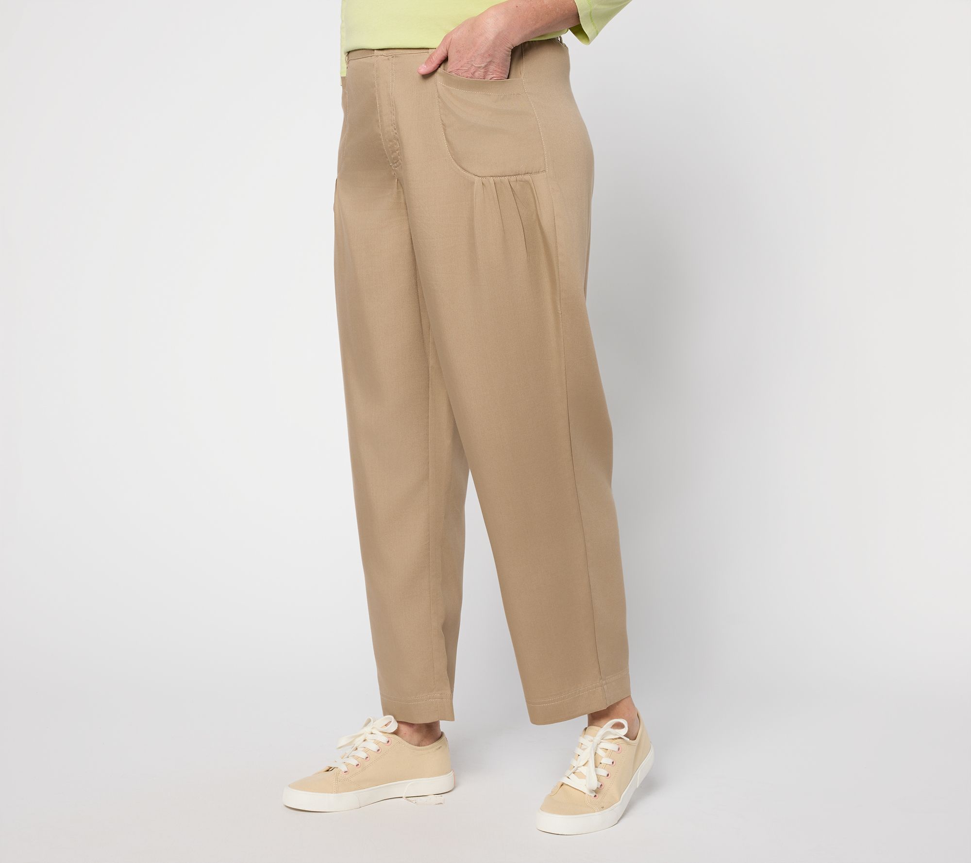 "As Is" LOGO by Lori Goldstein Regular Woven Ankle Length Pant