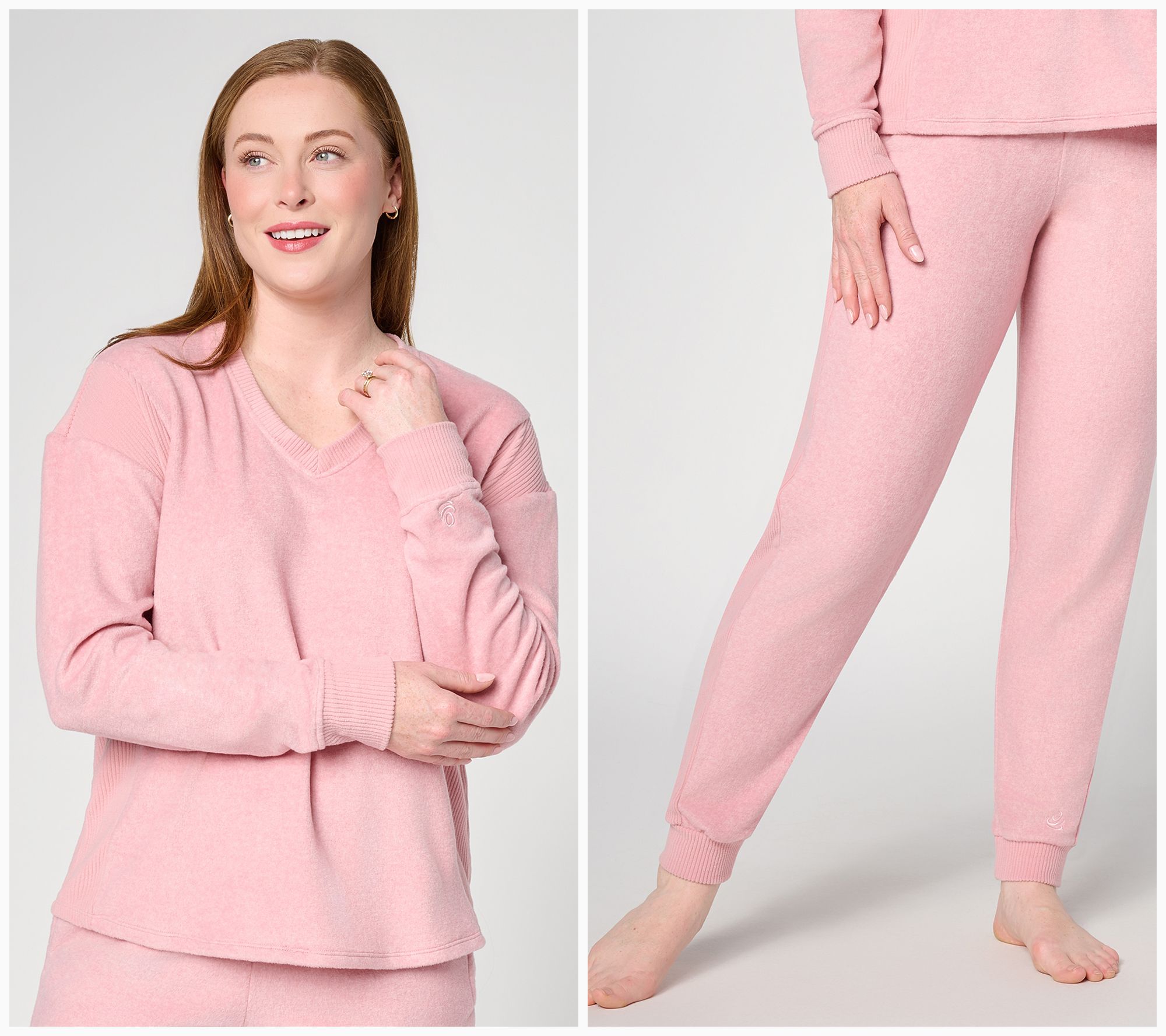 Cuddl Duds Choice of Rib Pullover Or Rib Jogger