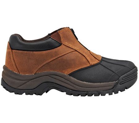 Propet Men's Blizzard Ankle Zip Shoes - QVC.com