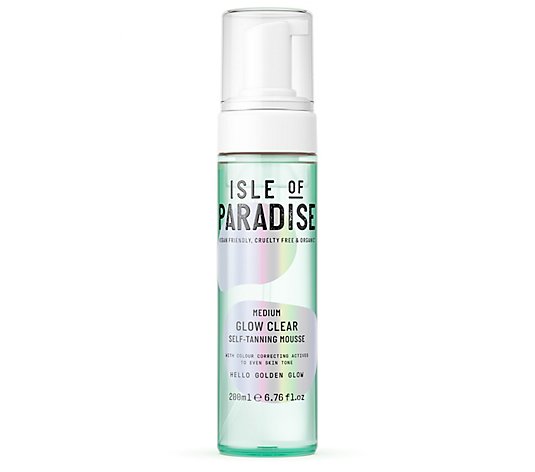 Isle of Paradise Glow Clear Self-Tanning Clear Mousse