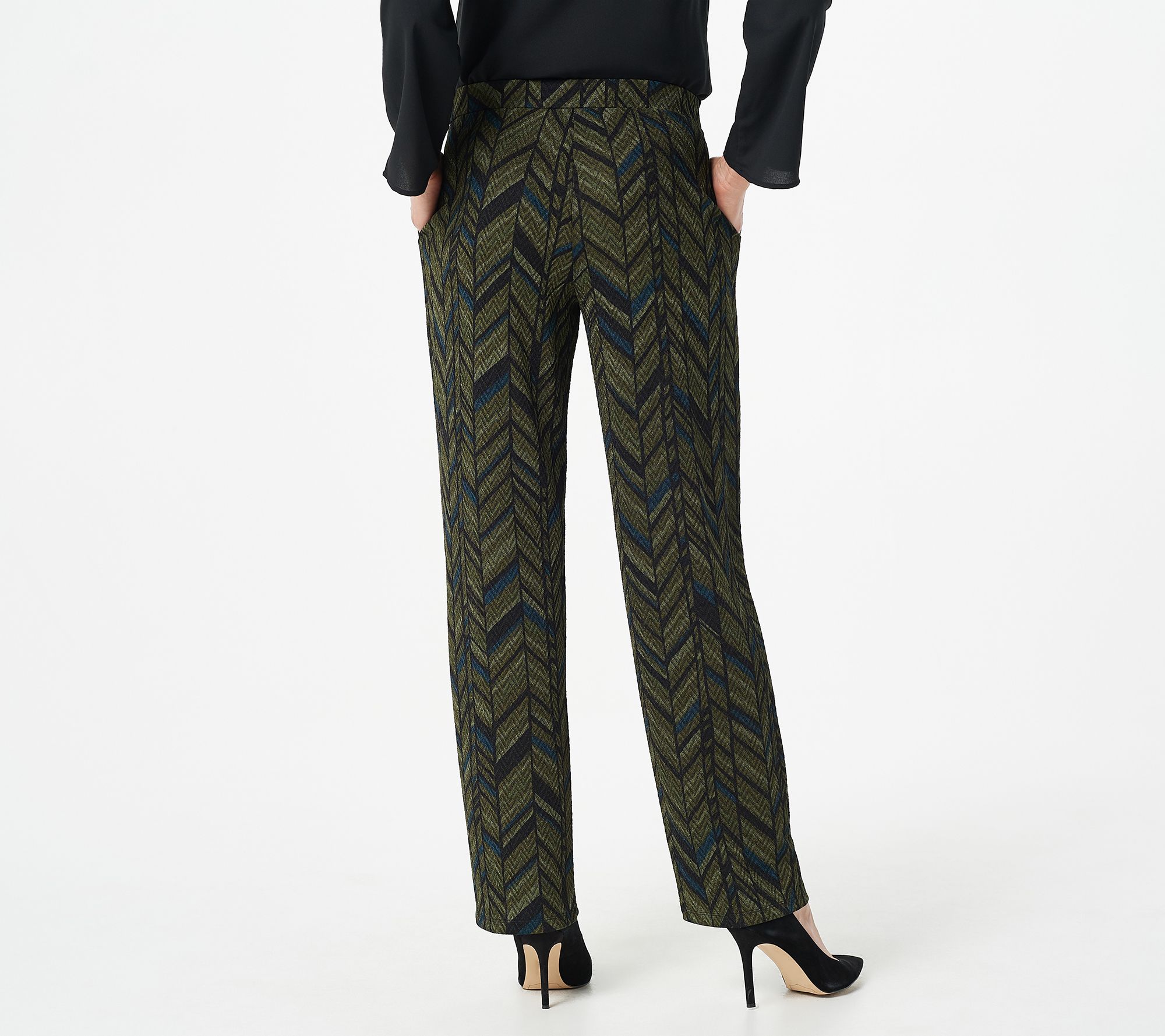 qvc susan graver ponte knit pants