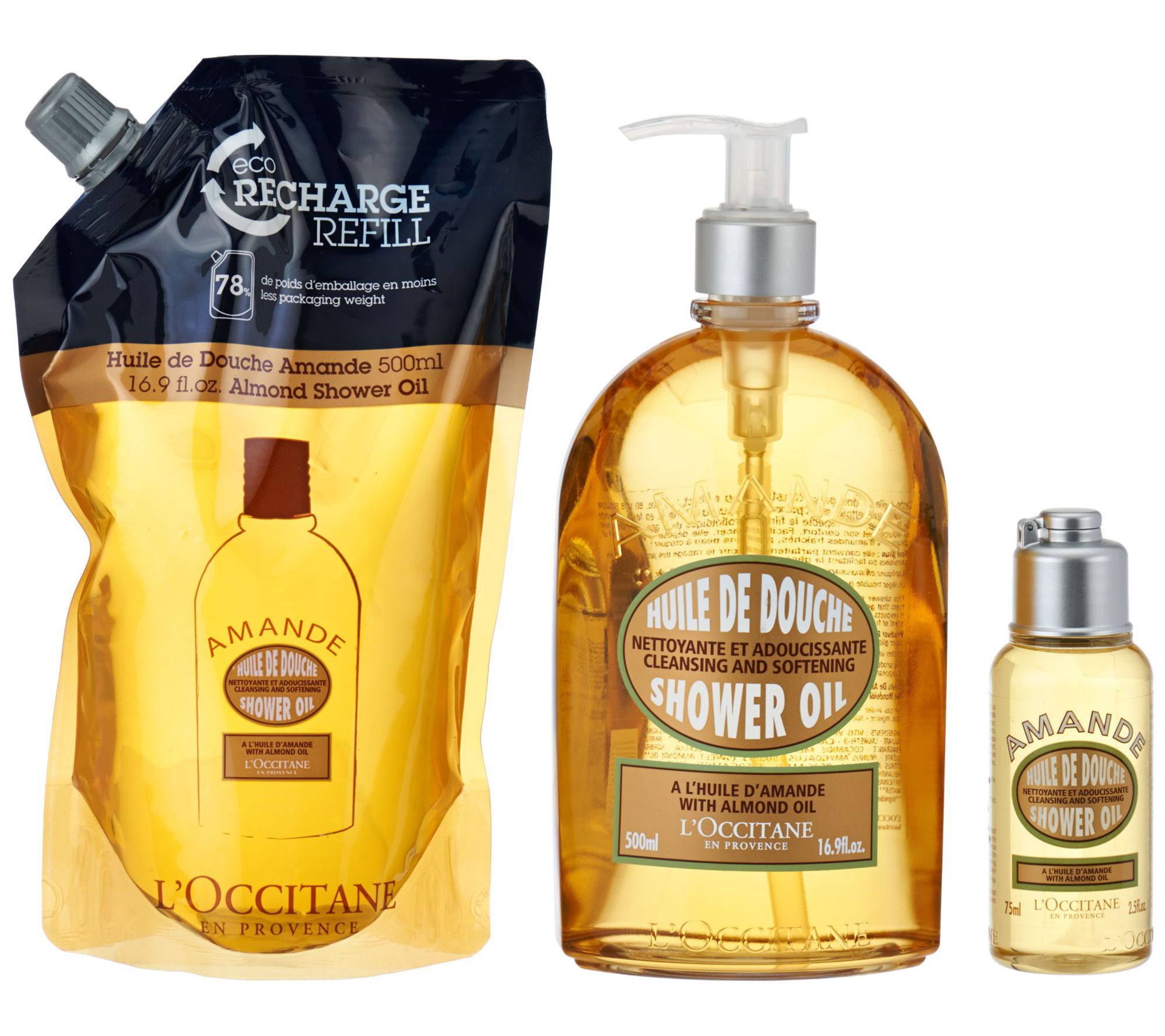L'Occitane Almond Shower Oil Trio