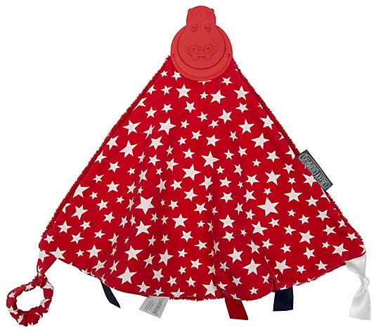 Cheeky Chompers Red Stars 2-in-1 Teether and Sensory Blanket