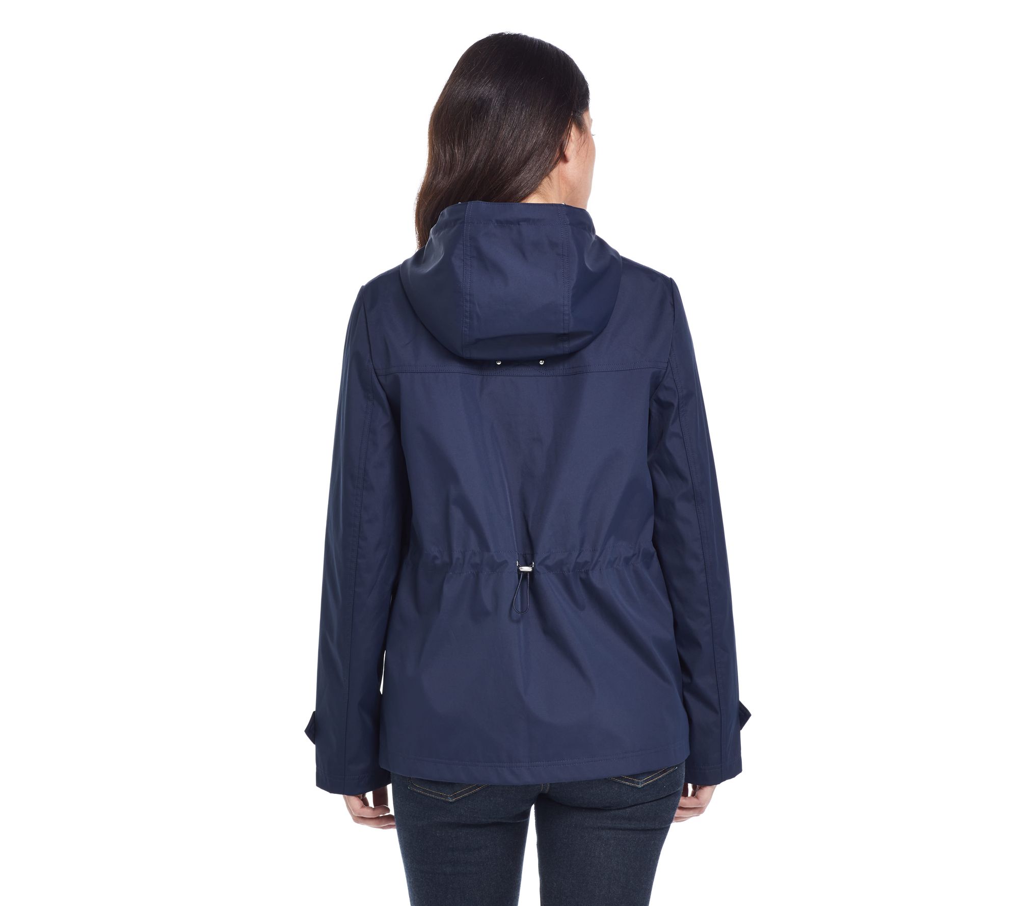 Weatherproof Hooded Bonded Windbreaker - QVC.com