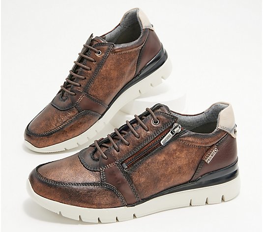 Pikolinos Leather Side-Zip Sneakers - Cantabria