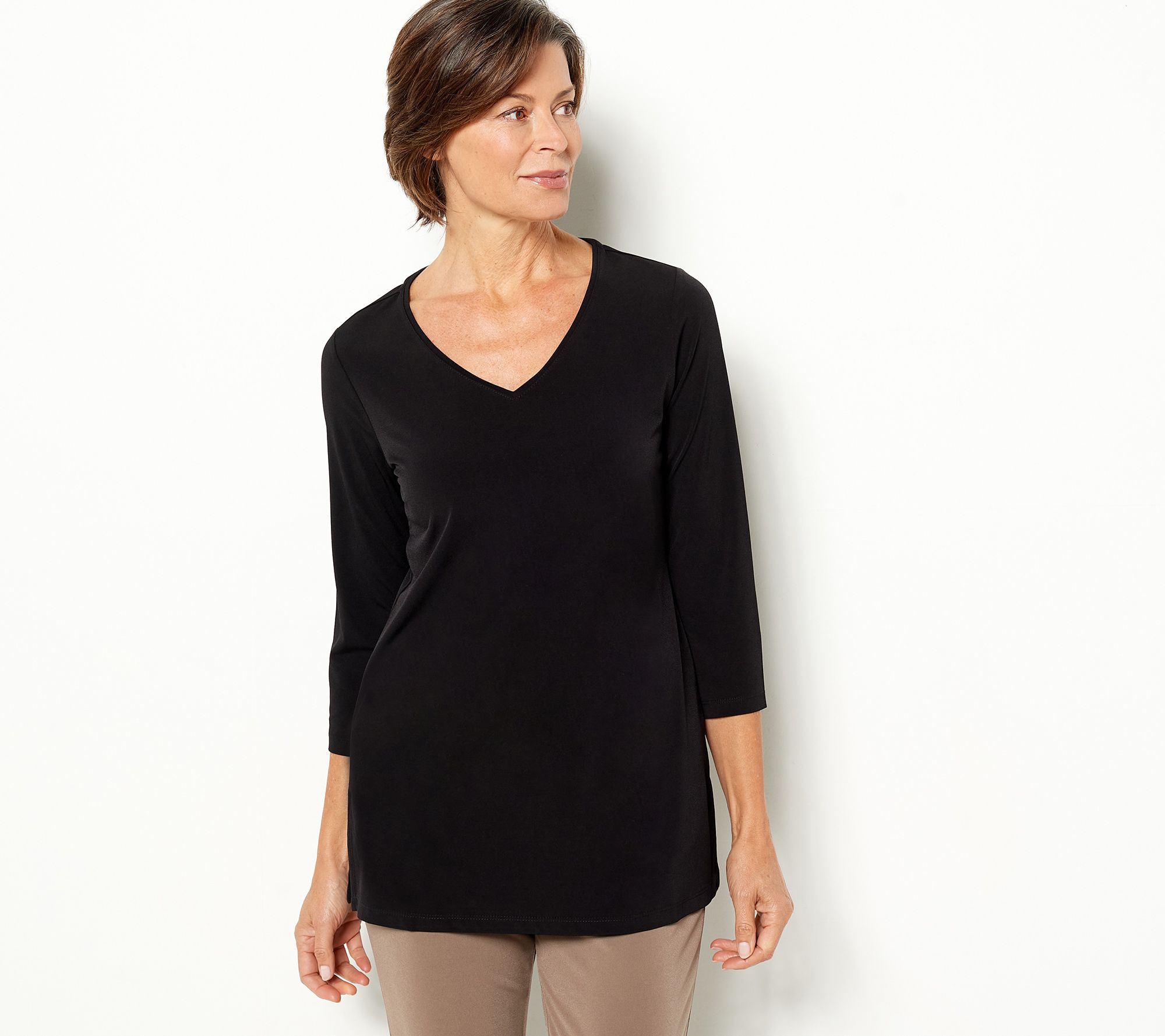 Susan Graver Modern Essentials Regular Liquid Knit Tunic
