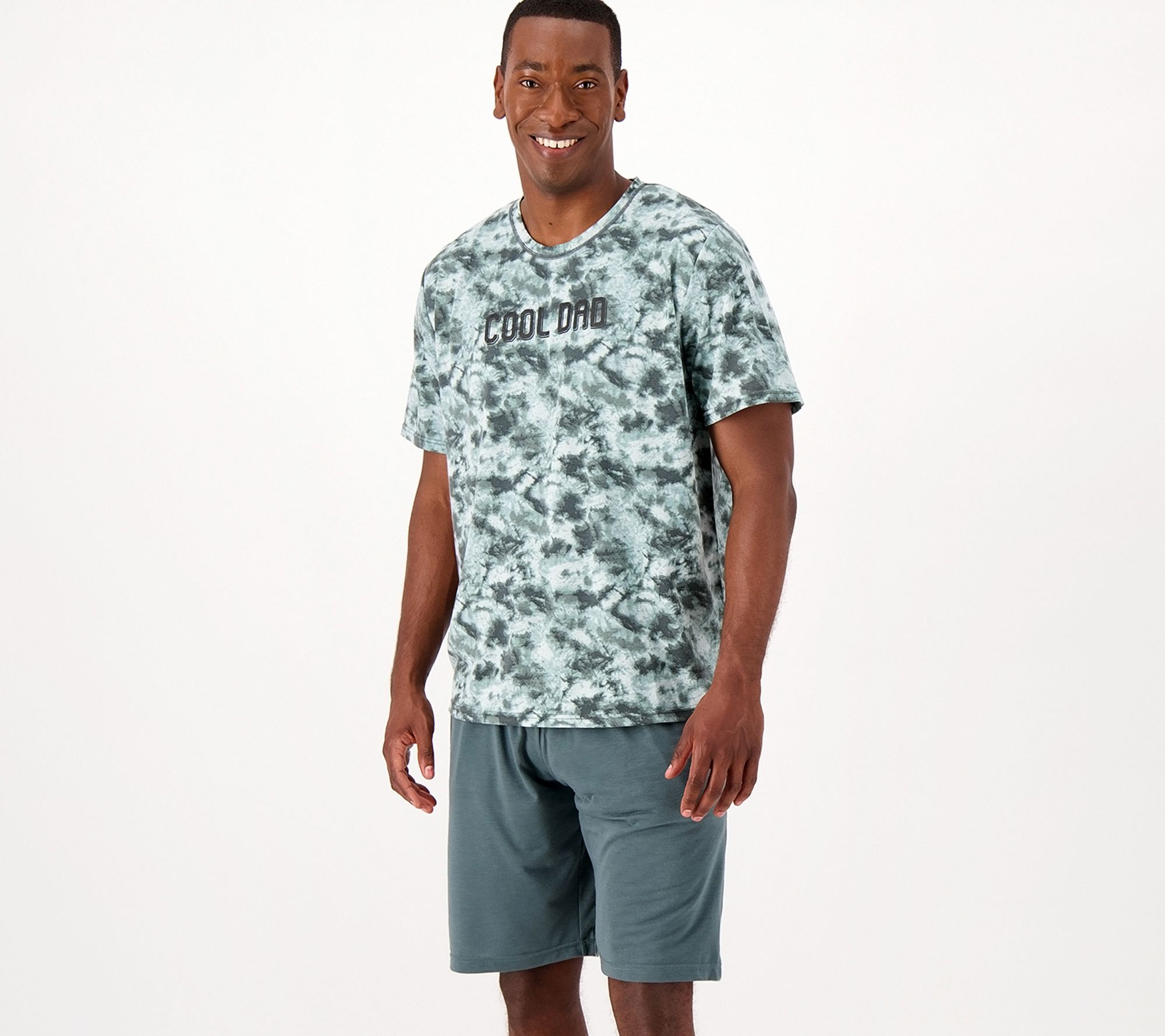 Cuddl Duds Men's Tee and Bermuda Set