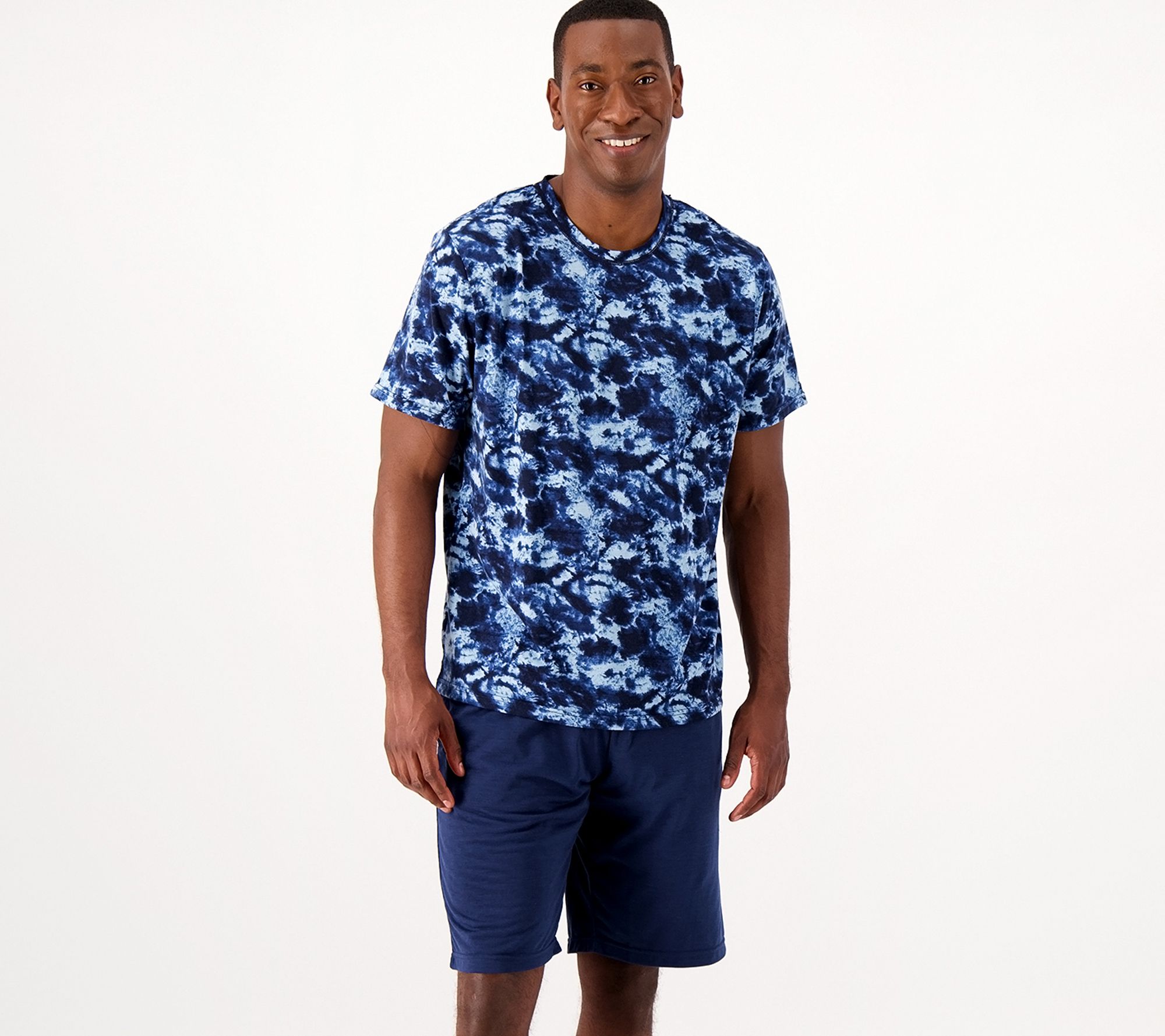 Cuddl Duds Men's Tee and Bermuda Set