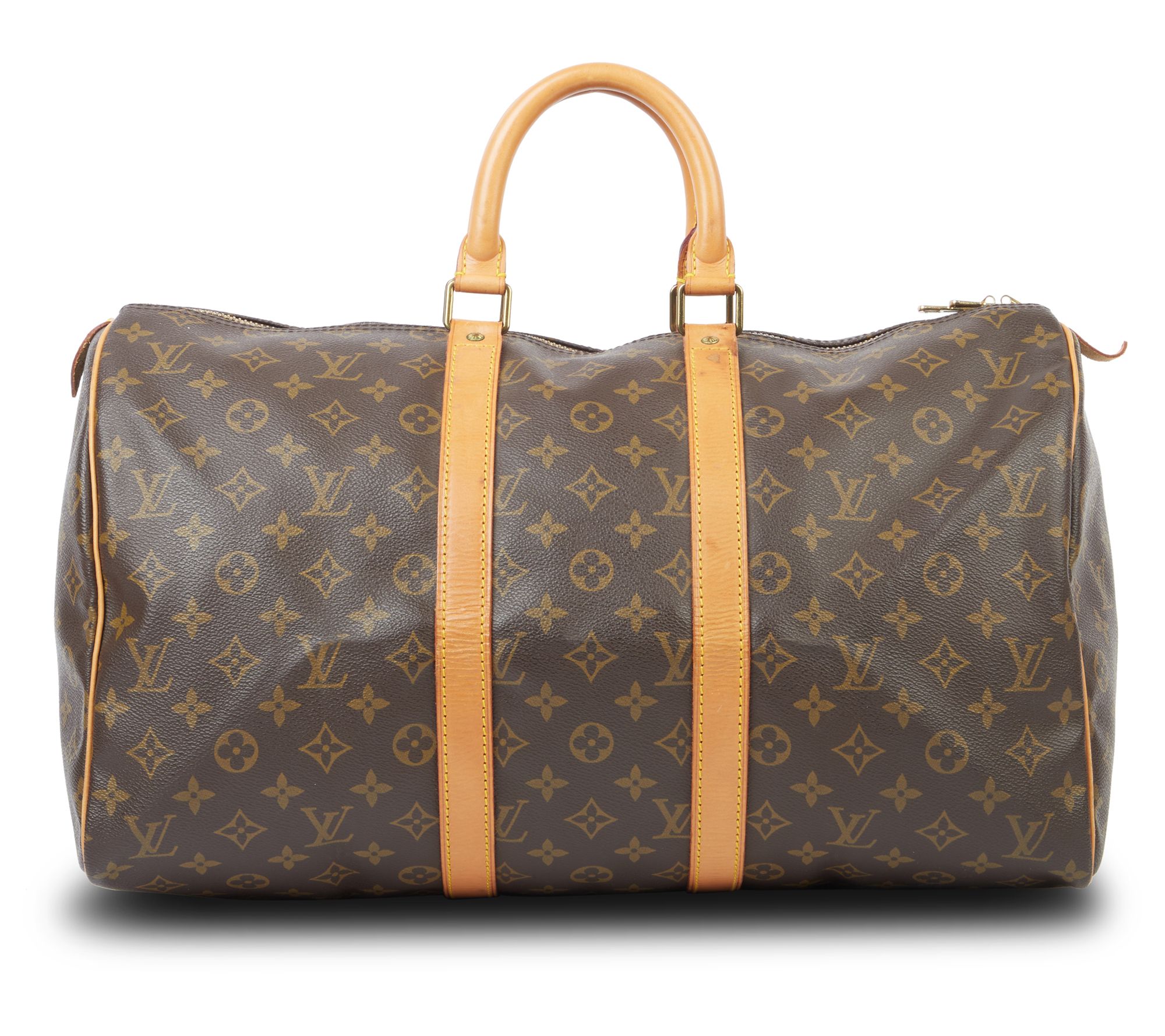 Pre-Owned Louis Vuitton Keepall Monogram 45 Brown - QVC.com