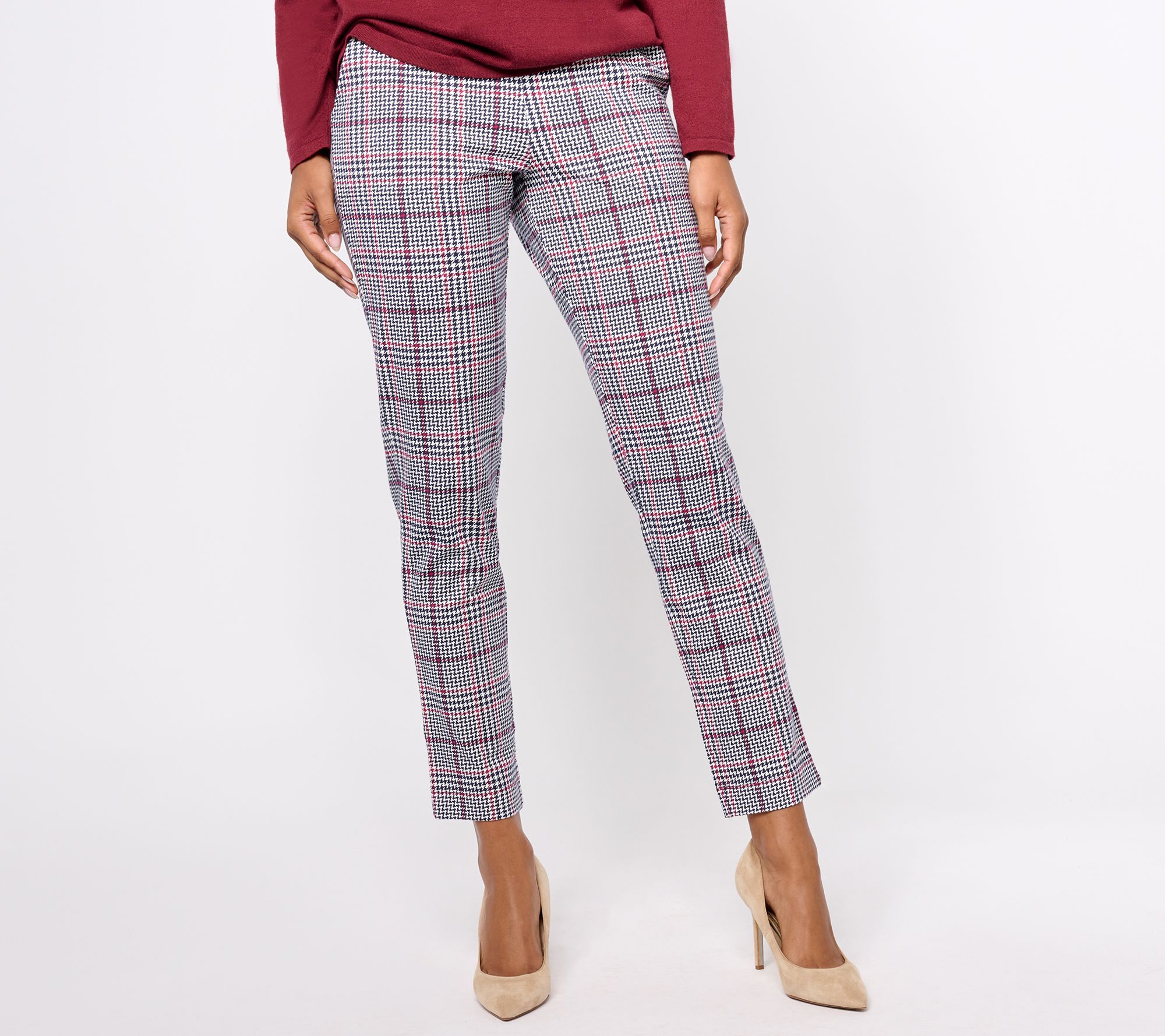 Denim & Co. Duo Stretch Petite Any Day Slim Straight Pant