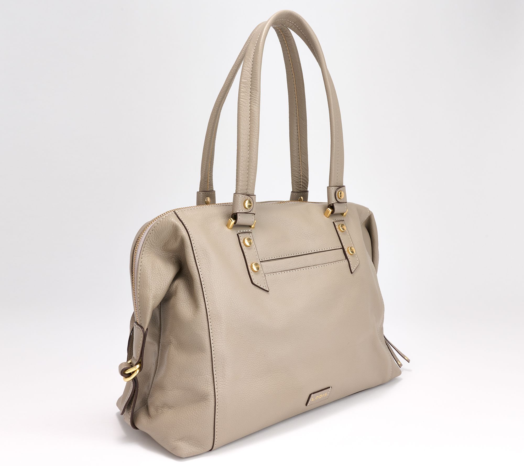 LODIS Texas Leather San Tropez Satchel - QVC.com