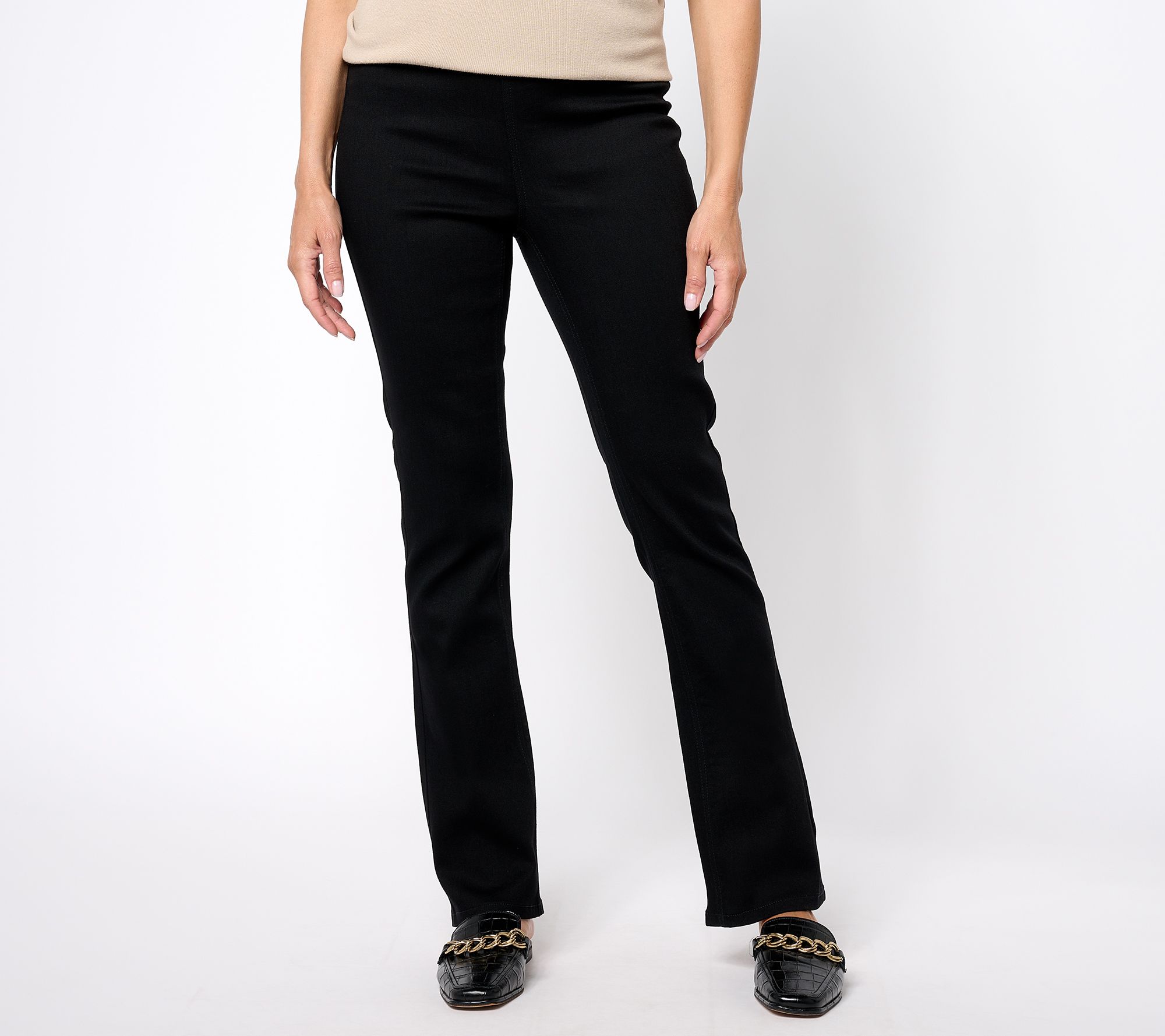 "As Is" Denim & Co. Signature Perfect Flex Regular Pull-On Jeans