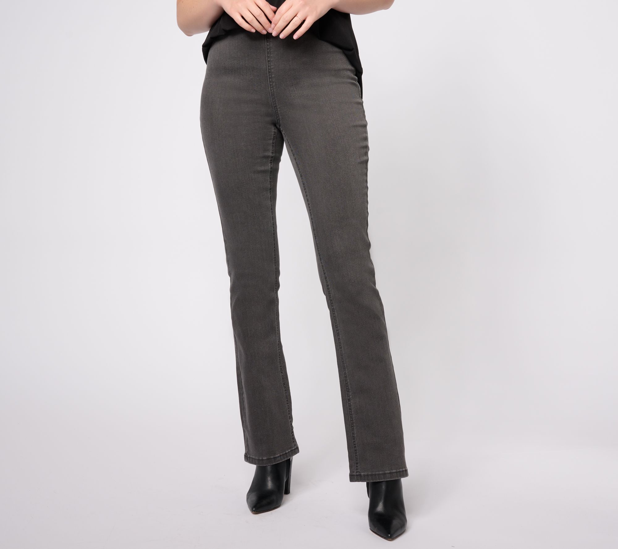 "As Is" Denim & Co. Signature Perfect Flex Regular Pull-On Jeans
