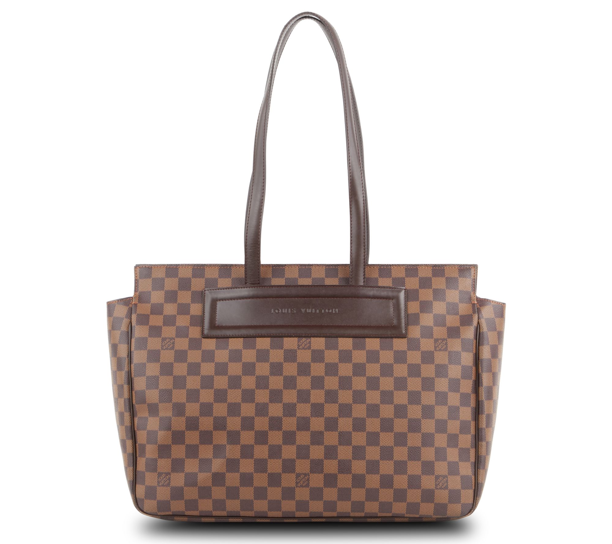 Leather Printed Louis_vuitton On The Go Tote Bag Brown, Size: Zero