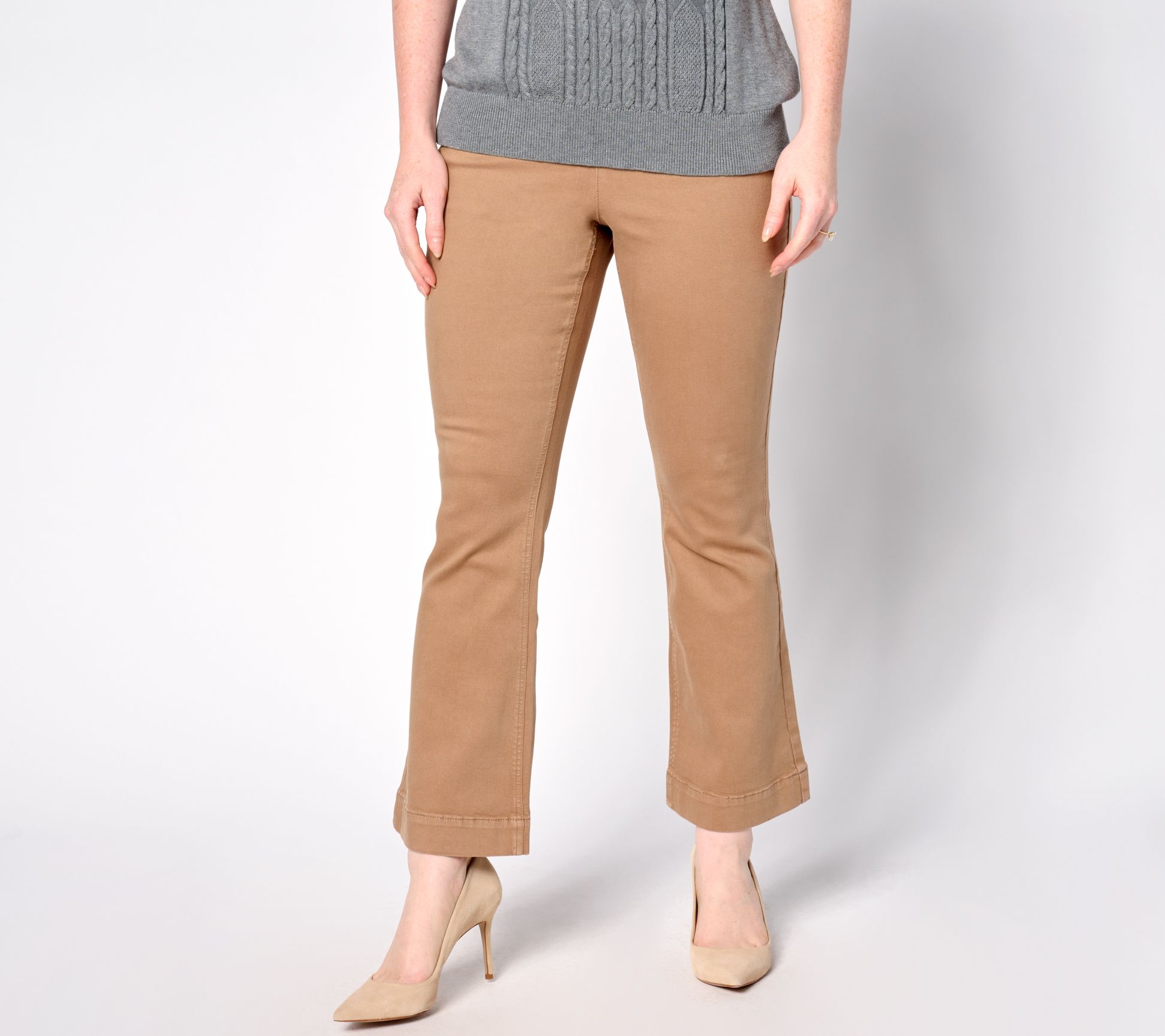 Isaac Mizrahi Live! Regular True Denim Color Pull On Bootcut Jeans