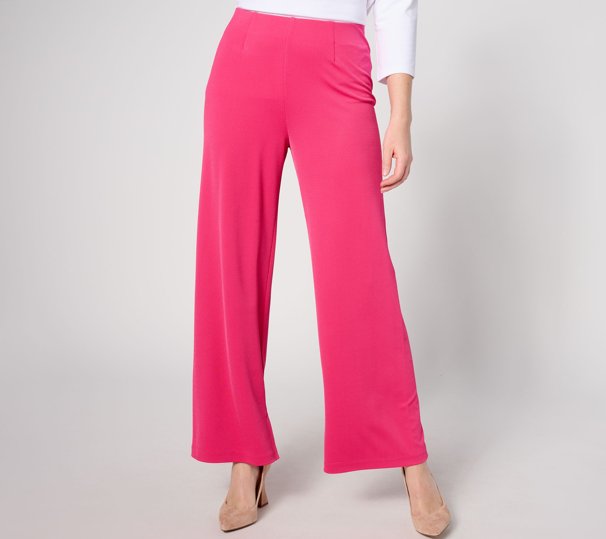 "As Is" Isaac Mizrahi Live! Tall Pebble Knit Straight- Leg Ankle Pants