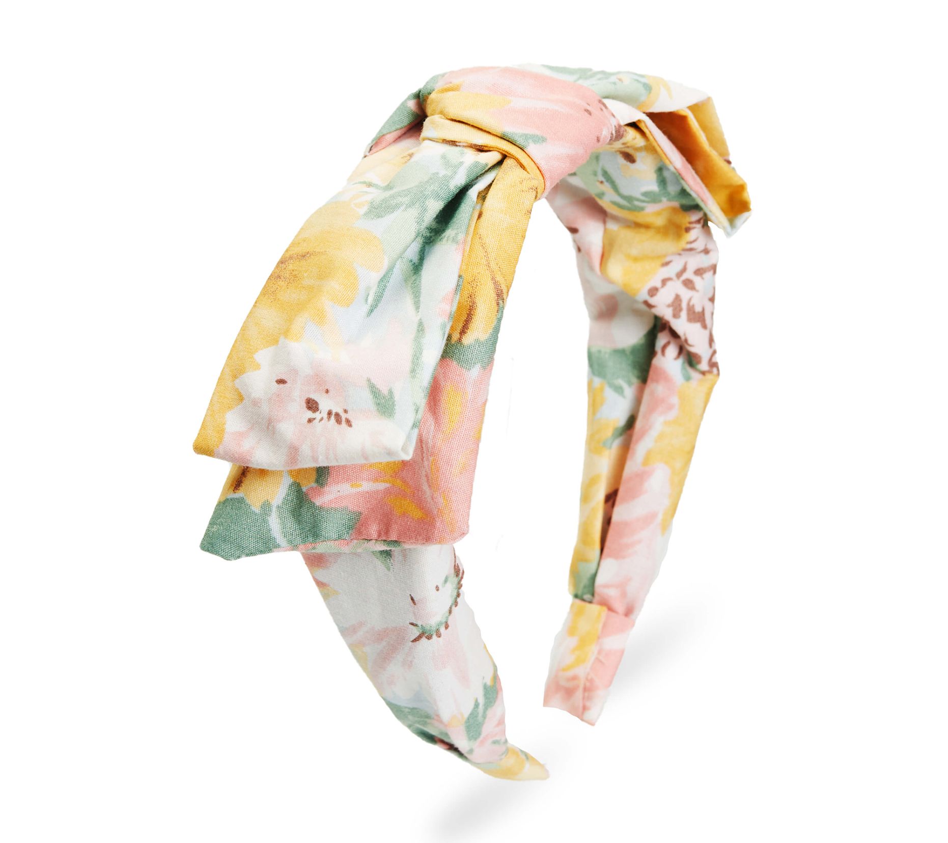 Violet & Brooks Dahlia Tailored Bow Maxi Floral Headband