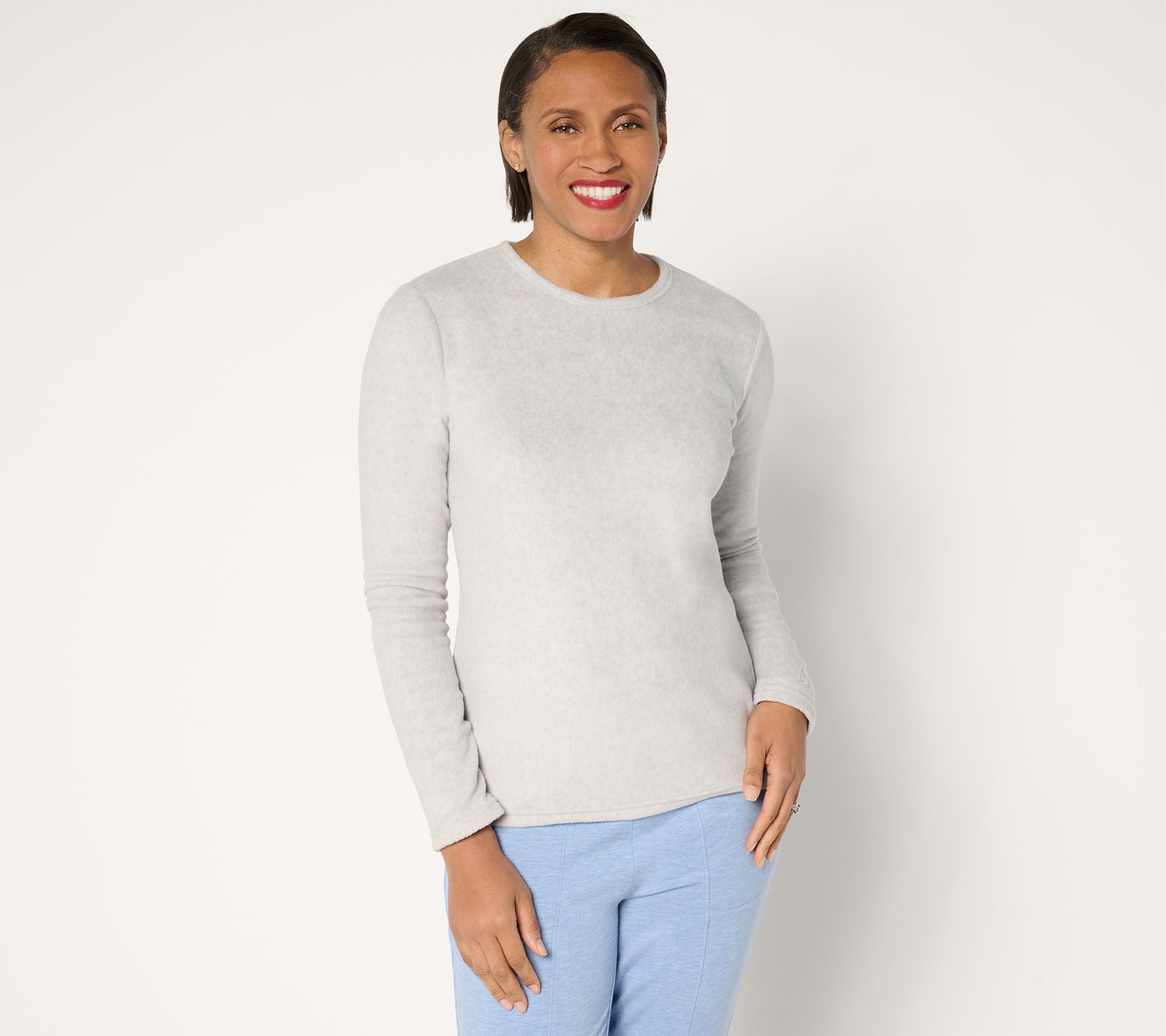 Cuddl Duds Base Layers Fleecewear with Stretch Long Sleeve Top