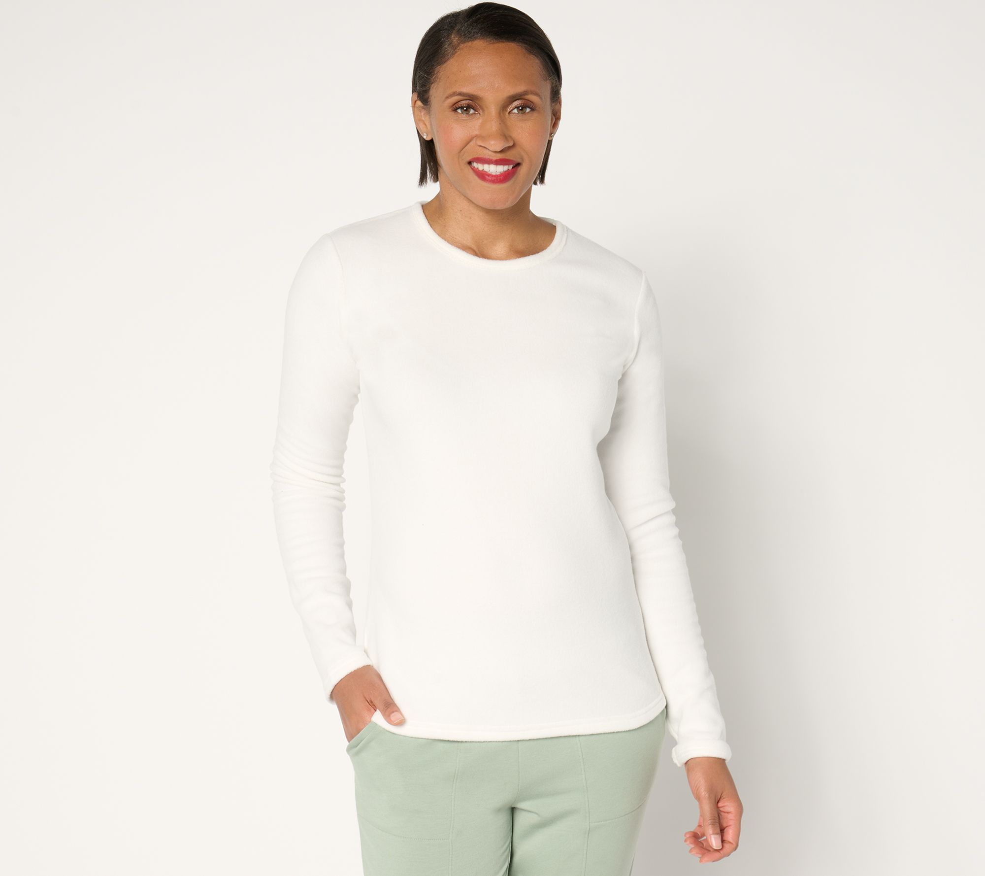 Cuddl Duds Base Layers Fleecewear with Stretch Long Sleeve Top