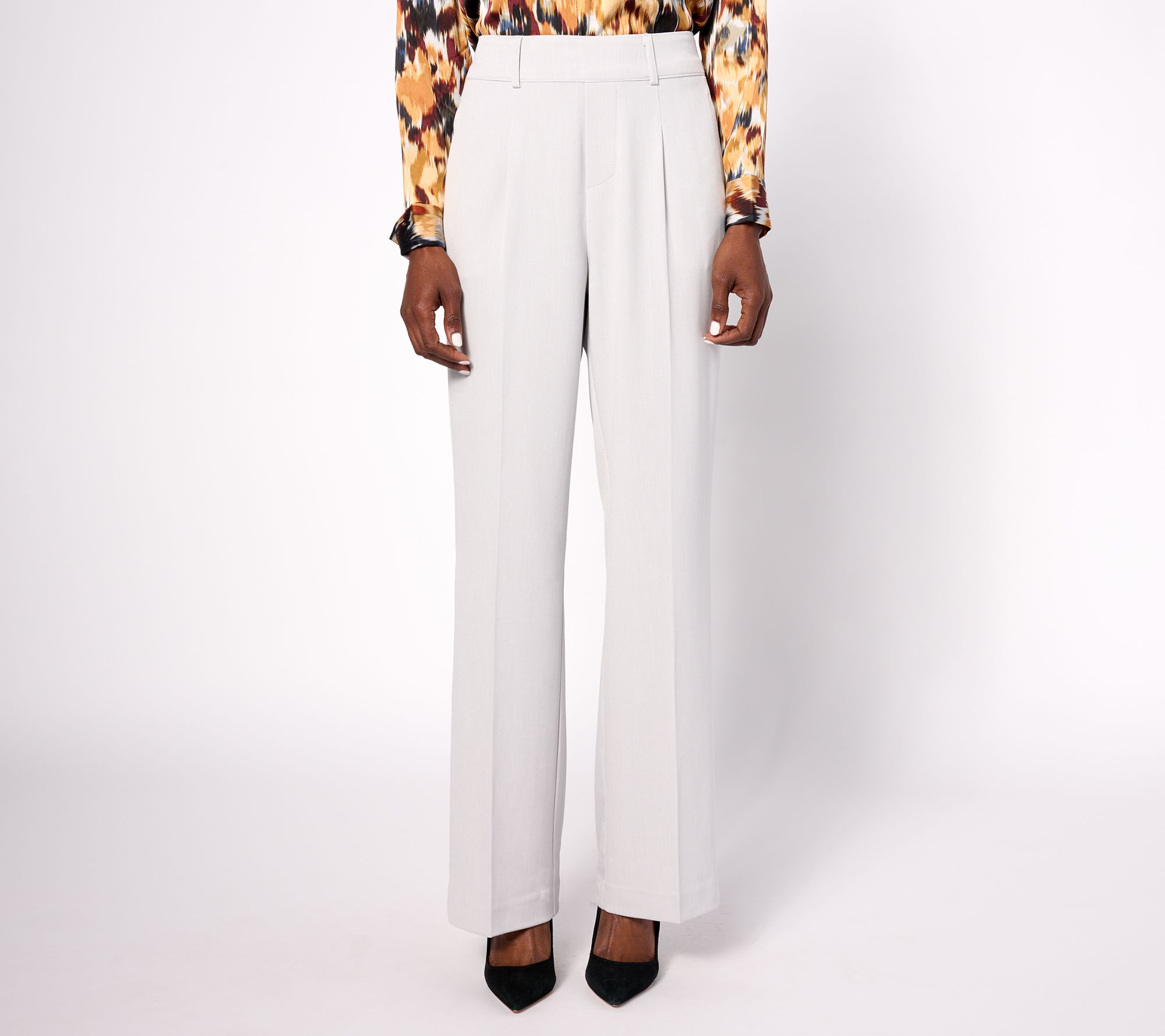 As Is Nic+Zoe The Avenue Woven Wide Leg Pleated Pant