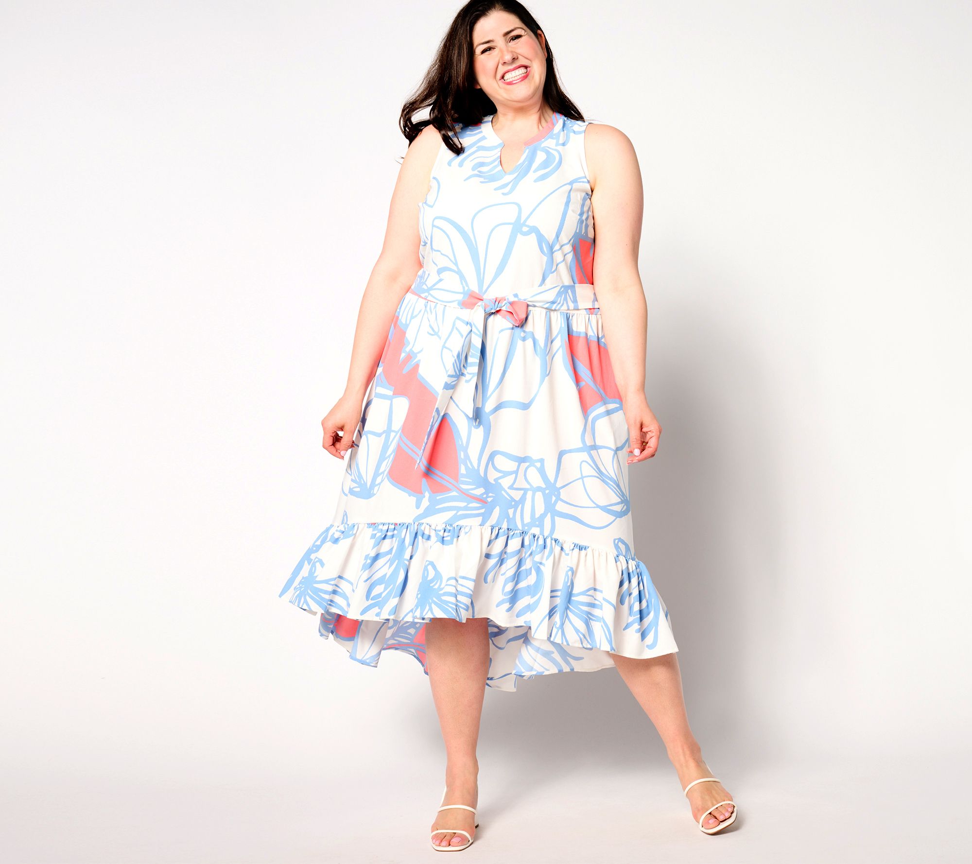 "As Is" Susan Graver Regular Boutique Stretch Woven Maxi Dress