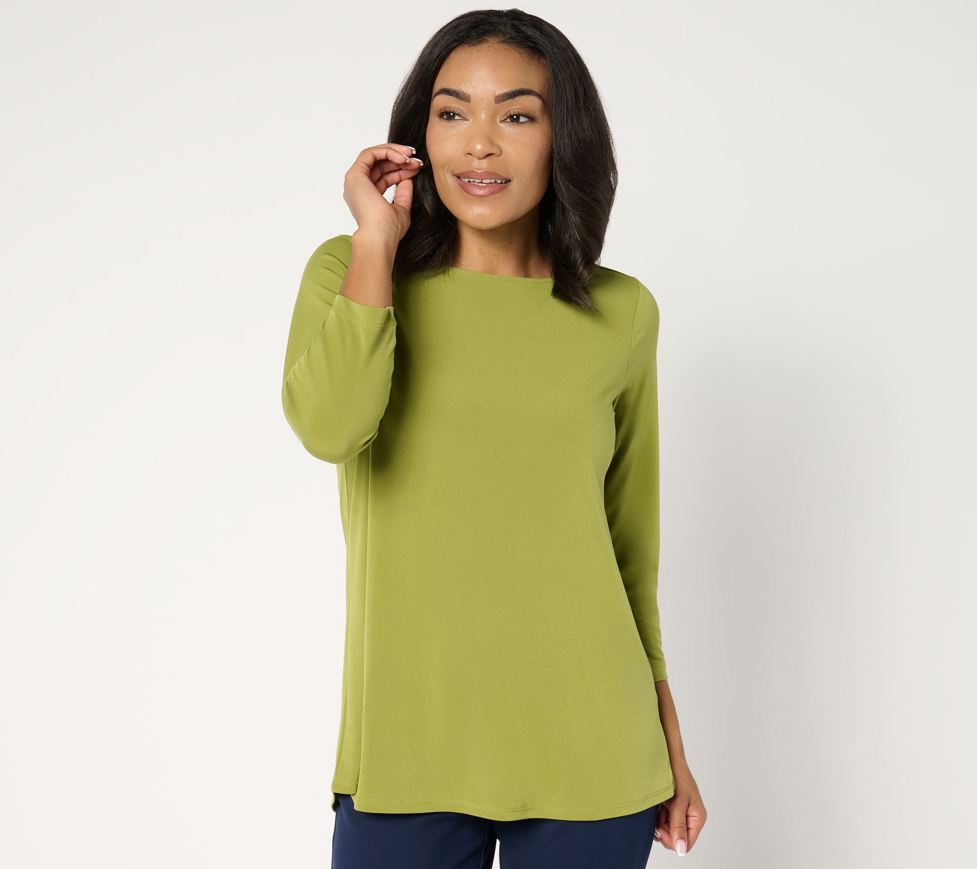 Susan Graver Regular Modern Essentials Liquid Knit Top