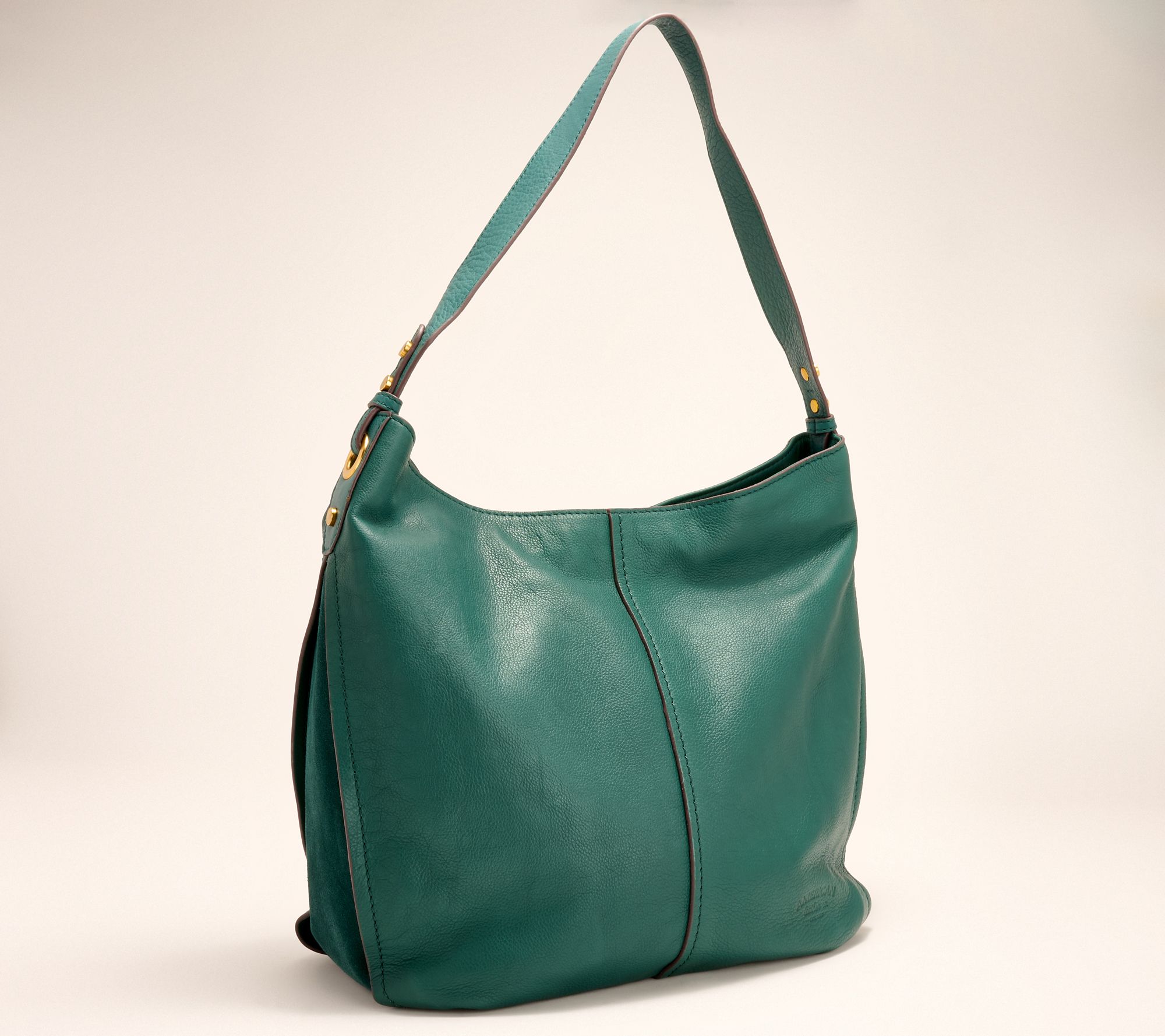 As Is American Leather Co. Summit Large Zip Top Hobo