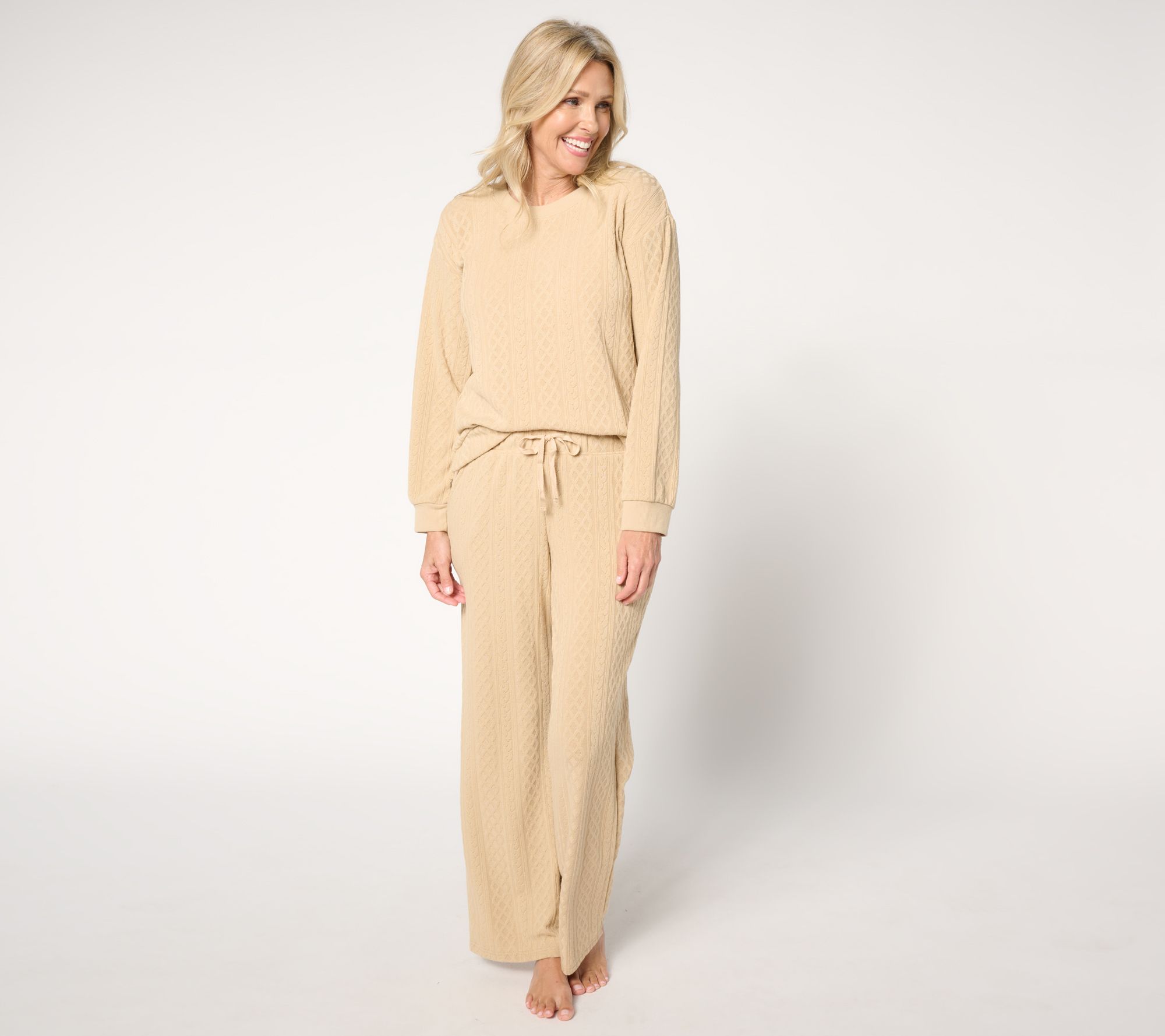 "As Is" MUK LUKS Sweater Soft Lounge Set