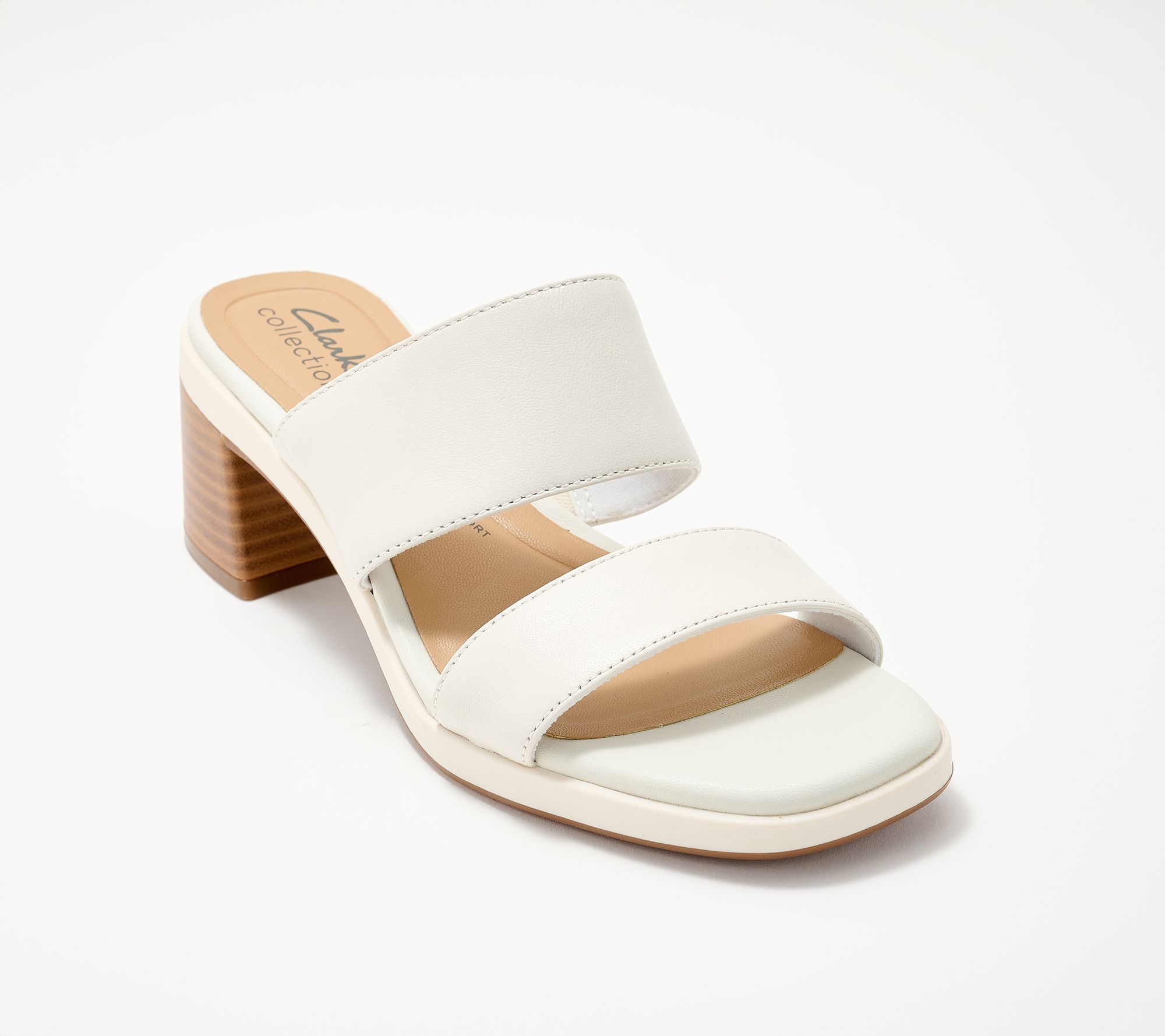 Clarks Collection Leather Heeled Sandals -Jaylan Dusk
