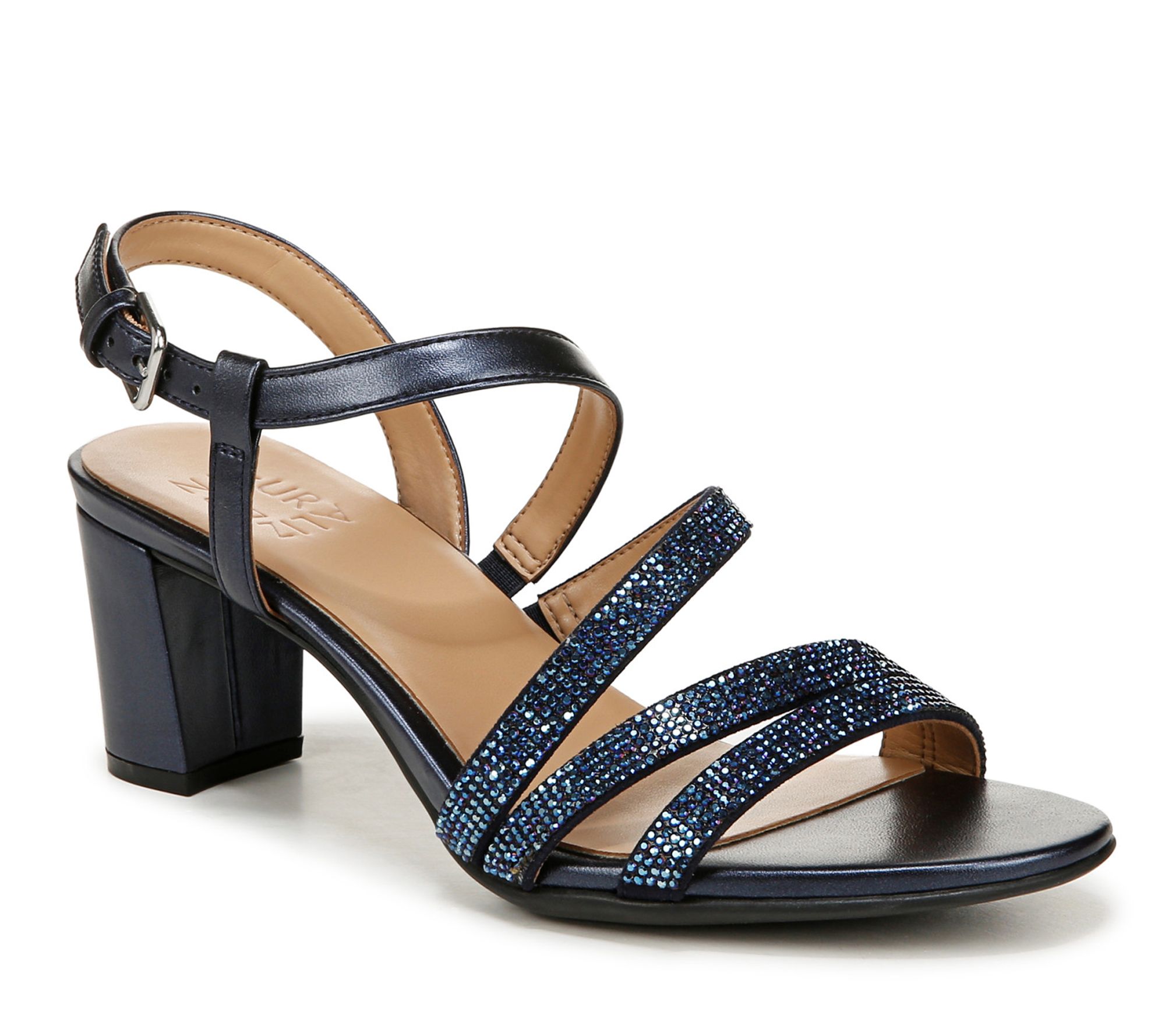 Naturalizer Strappy Rhinestone Dress Sandals -Bridget-4
