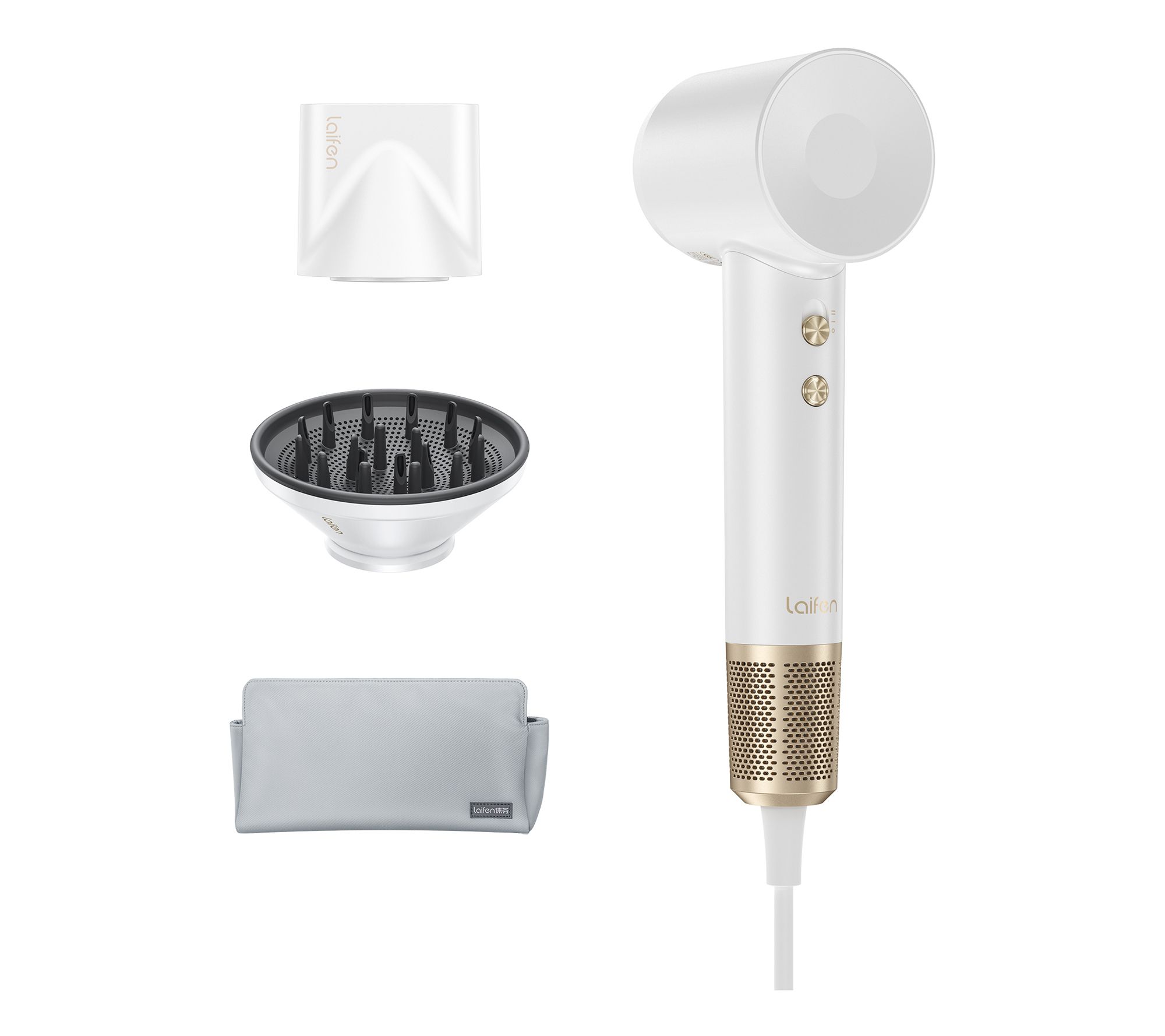 Laifen SWIFT Premium Hair Dryer with 2 Nozzles& Bag