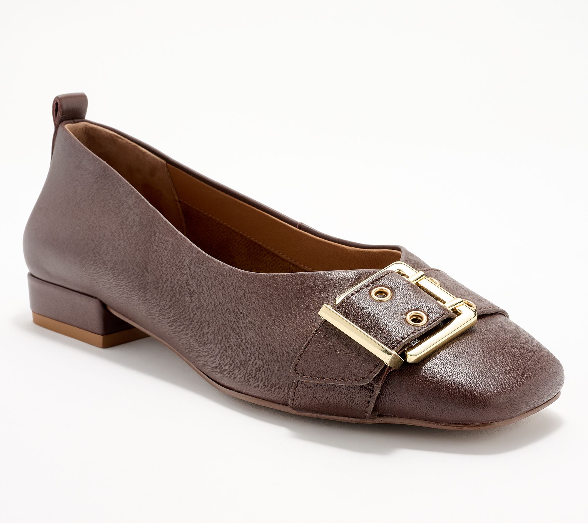 "As Is" Seychelles Leather Buckle Pumps- Cambridge
