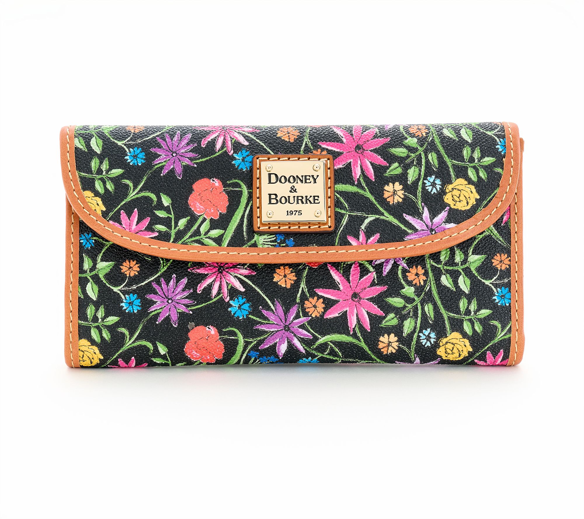 Dooney & Bourke Coated Cotton Wildflower Continental Clutch