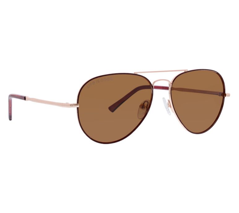 Life is Good Beford Aviator Unisex Polarized Su nglasses