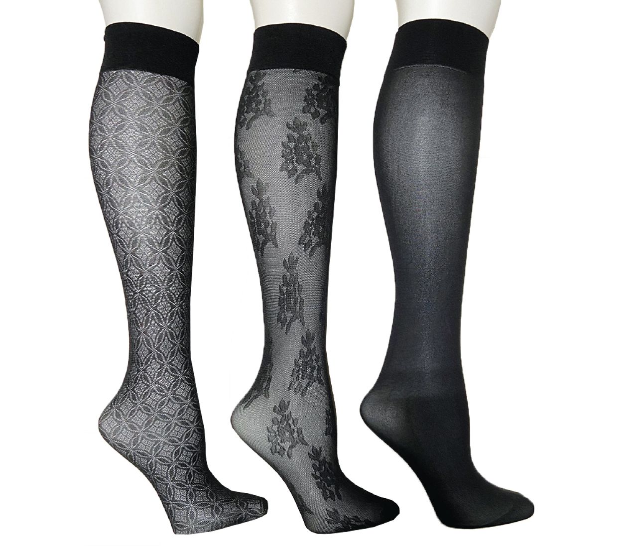  Envy Legwear Ladies' Set of 3 Luxury Trouser Socks