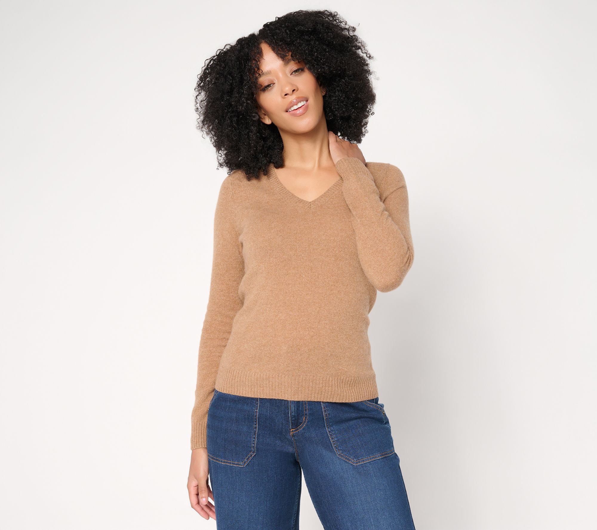 Naadam The Soft Collection 100% Cashmere V-Neck Sweater