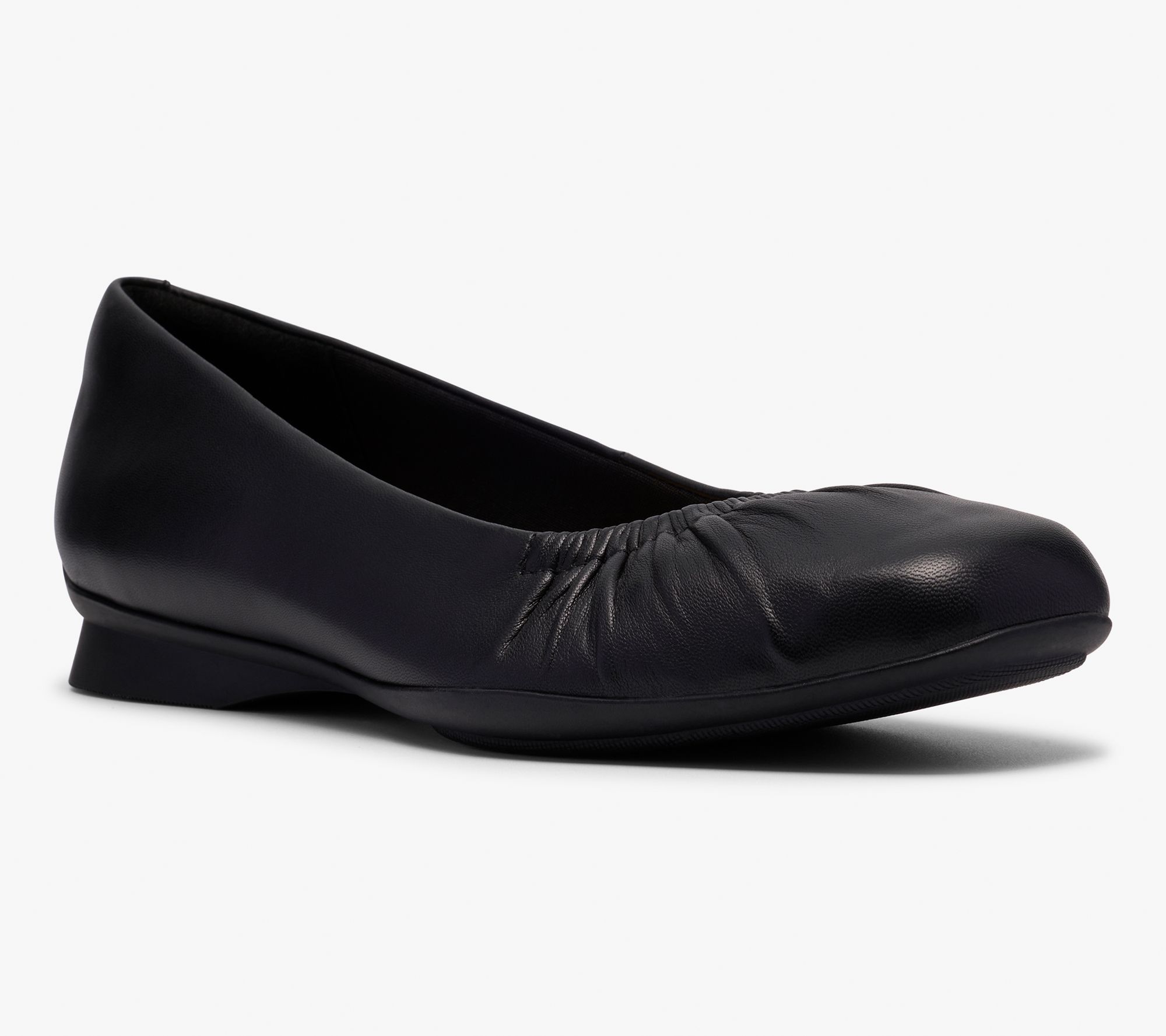 Clarks Collection Leather Flats -Jazmynn Lo