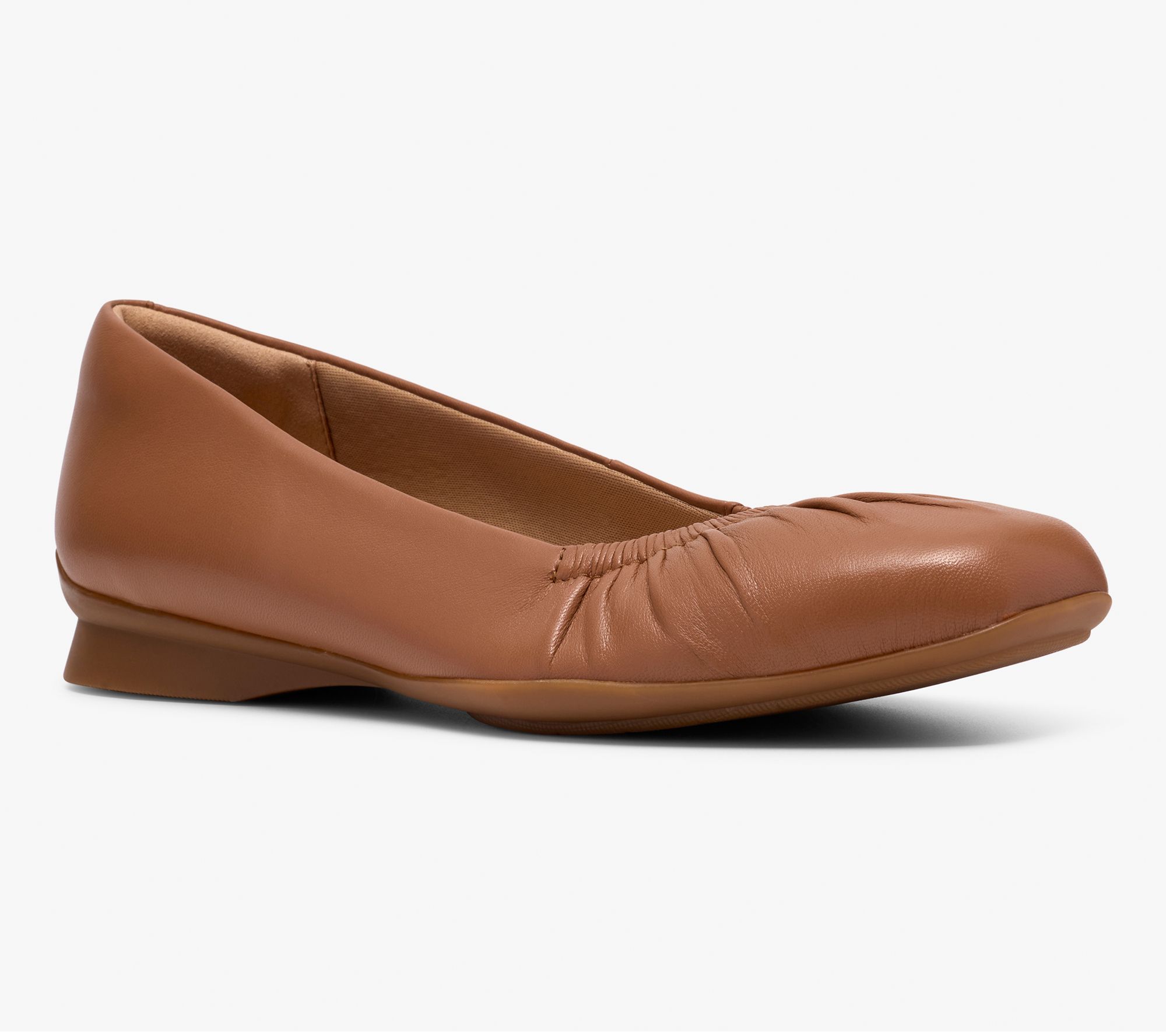 Clarks Collection Leather Flats -Jazmynn Lo