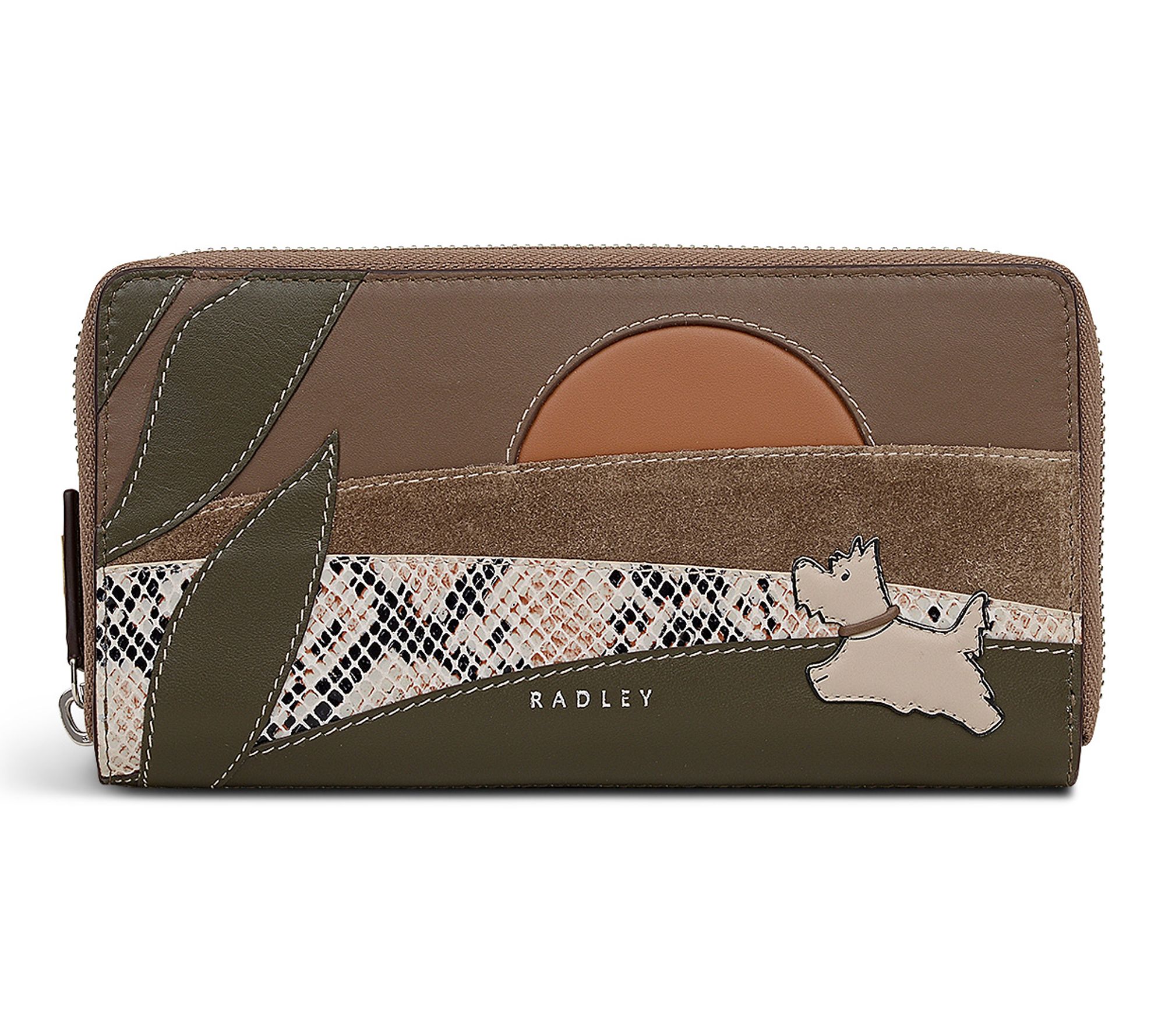 Radley Over The Hills Large Zip Around LeatherWallet