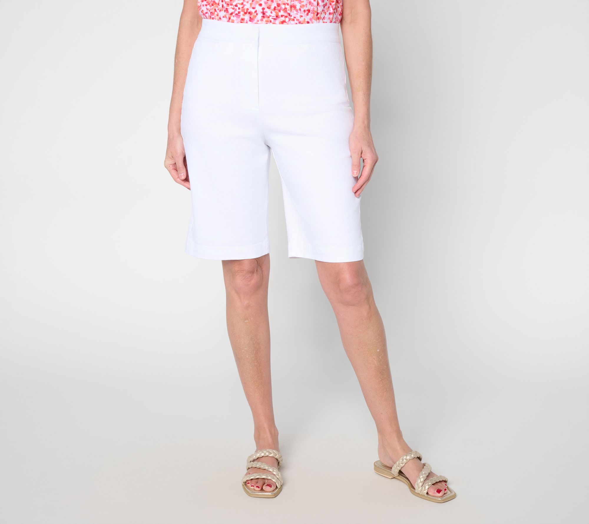 Susan Graver Weekend Regular Stretch Cotton Bermuda Short