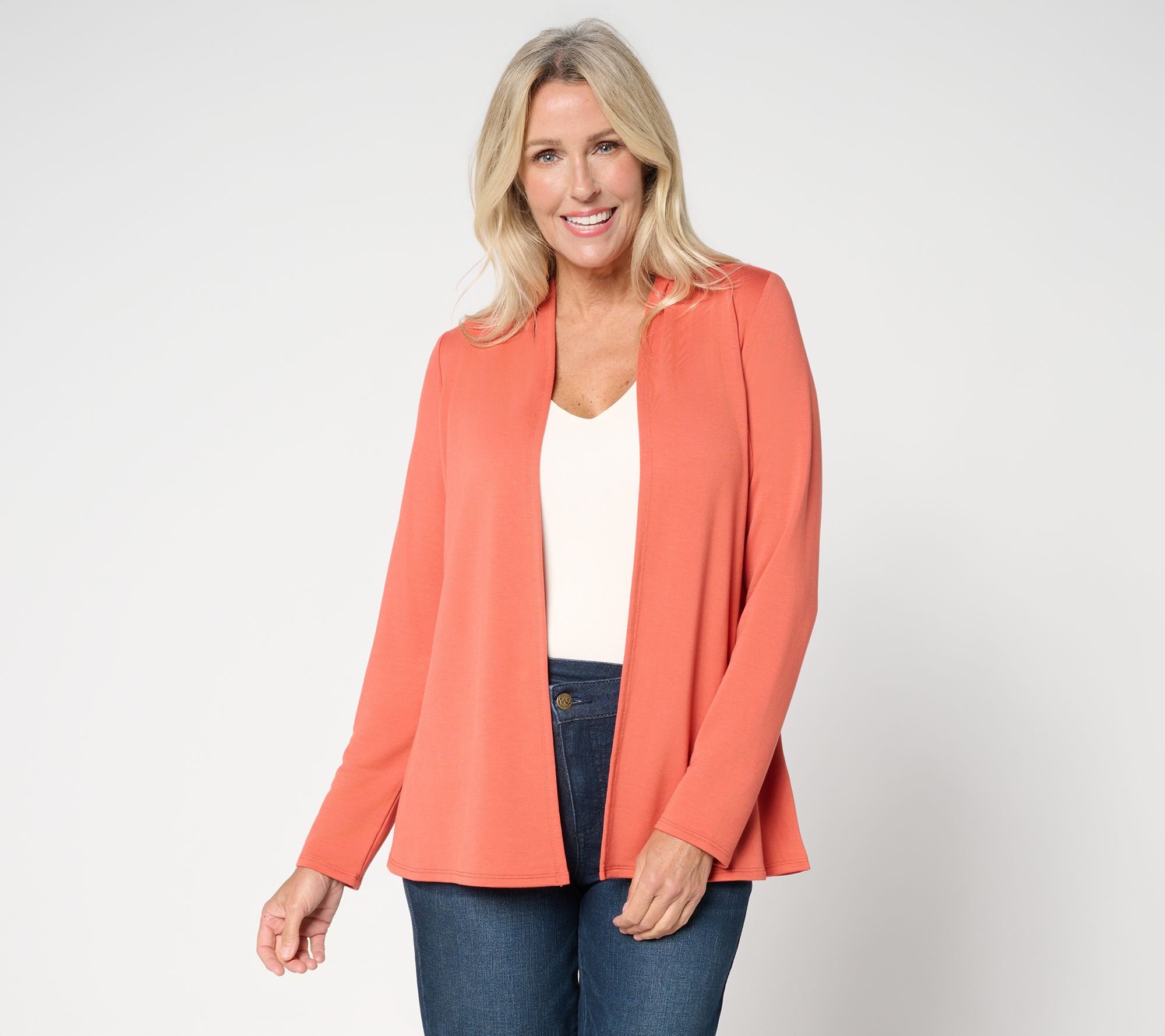 "As Is" Brandis Dress Out Loud Acquitted Knit Open Front Cardigan