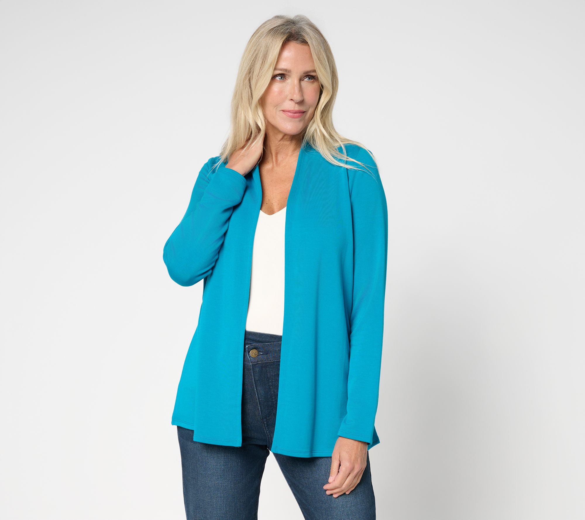 "As Is" Brandis Dress Out Loud Acquitted Knit Open Front Cardigan