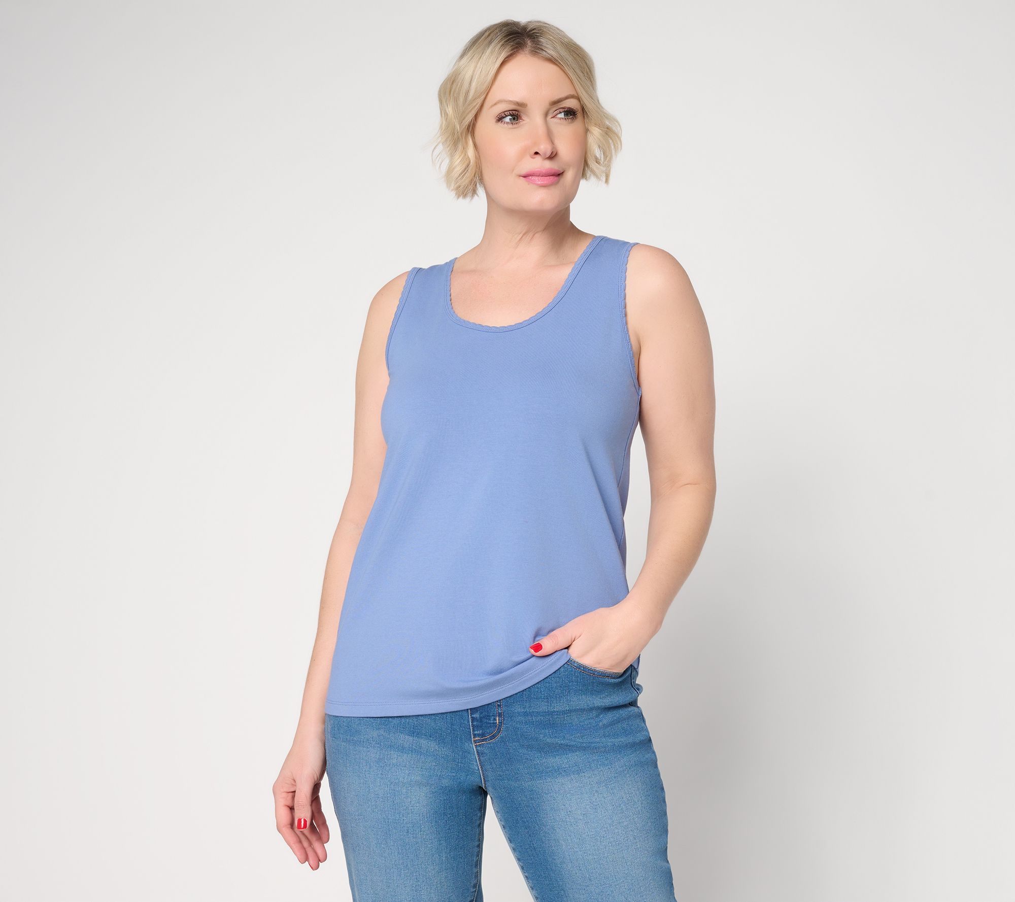 Ree by the Pioneer Woman Essentials Cotton Modal Knit Tank Top