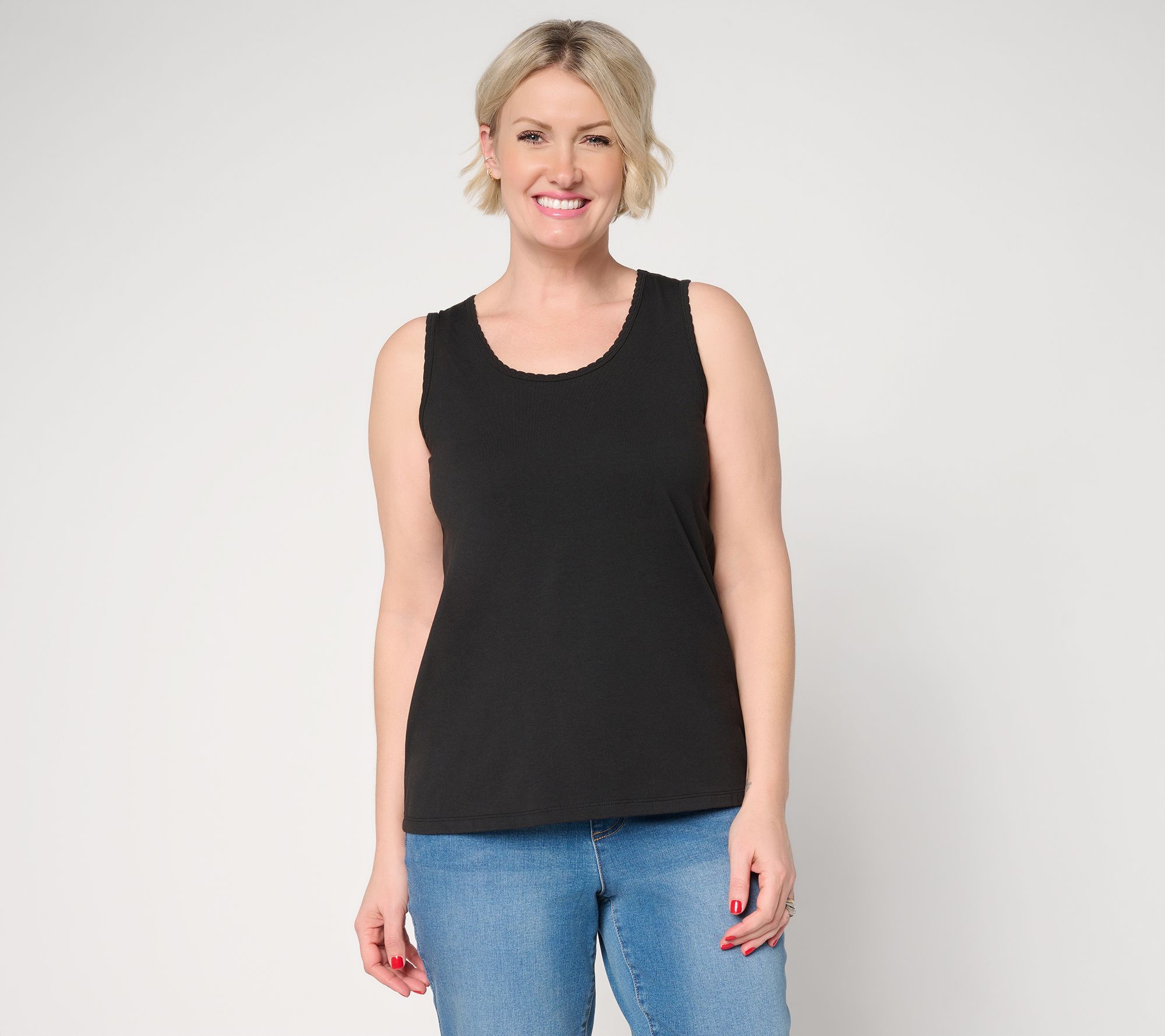 Ree by the Pioneer Woman Essentials Cotton Modal Knit Tank Top