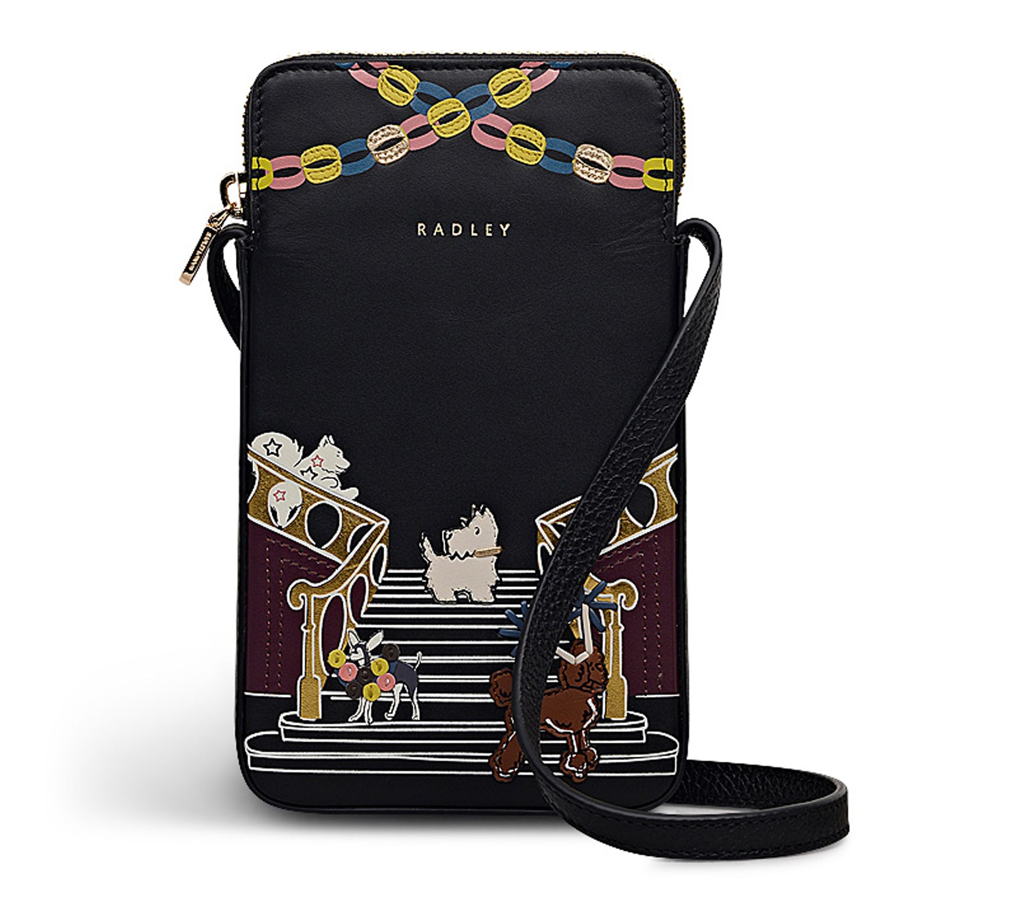 RADLEY Party Pals Medium Leather Phone Crossbody