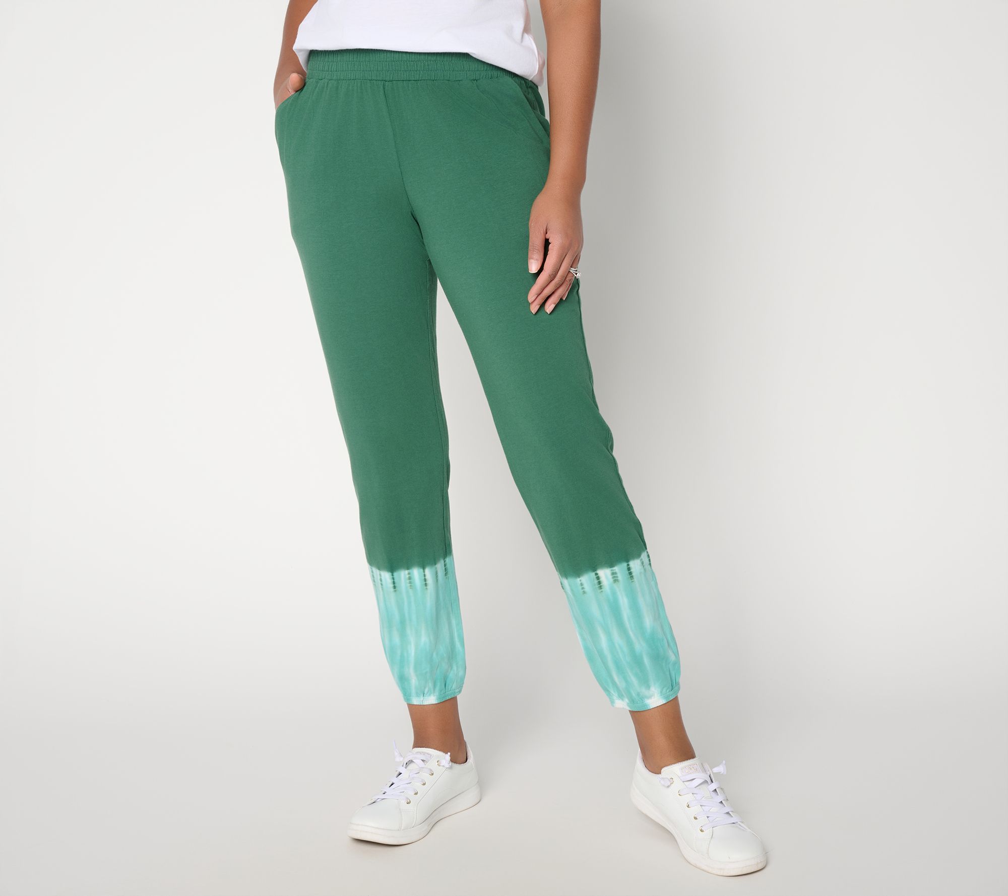 Anybody Regular Cozy Knit Jersey Tye Dye Jogger