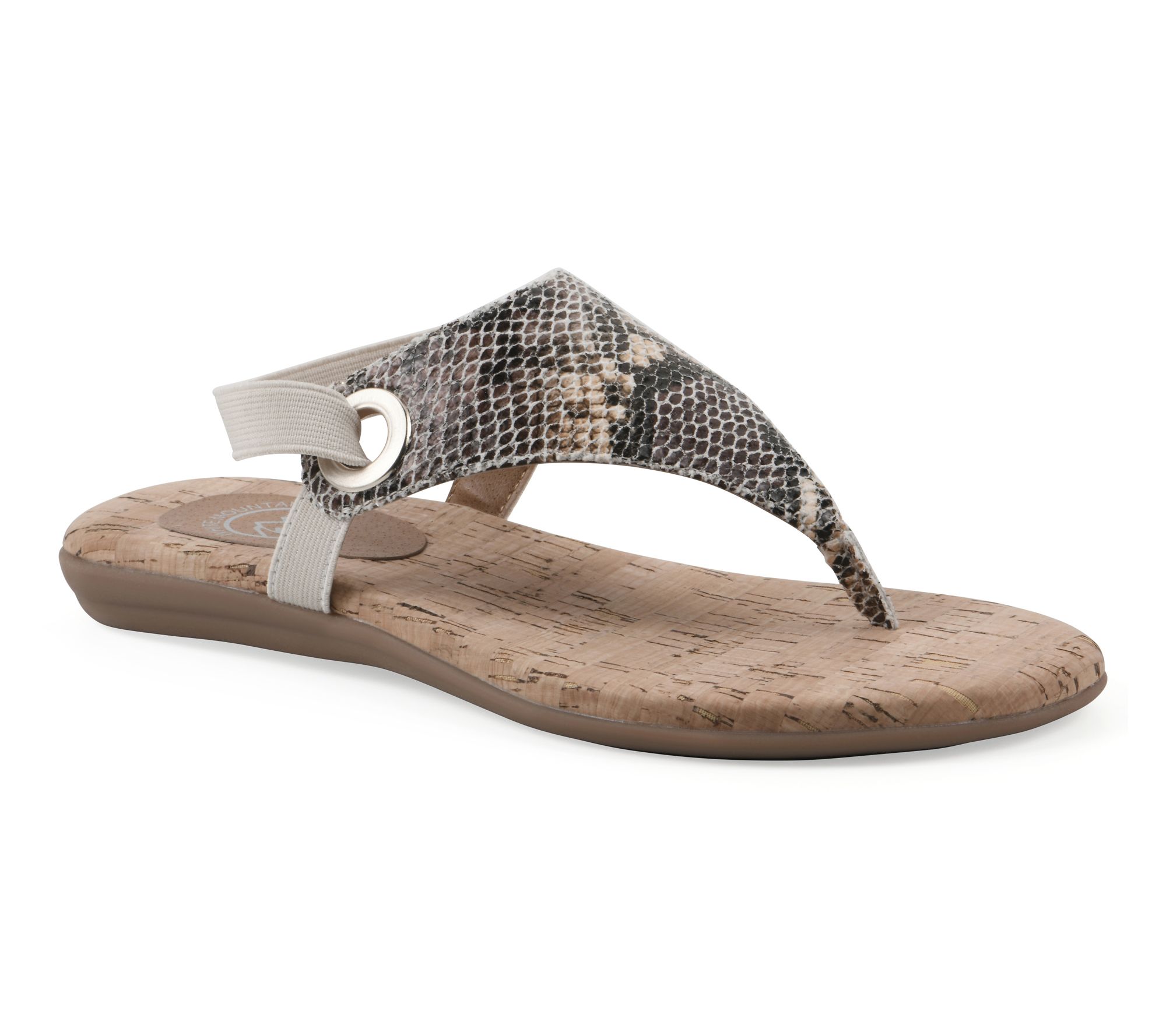 White Mountain Slingback Thong Sandals - Lifeway