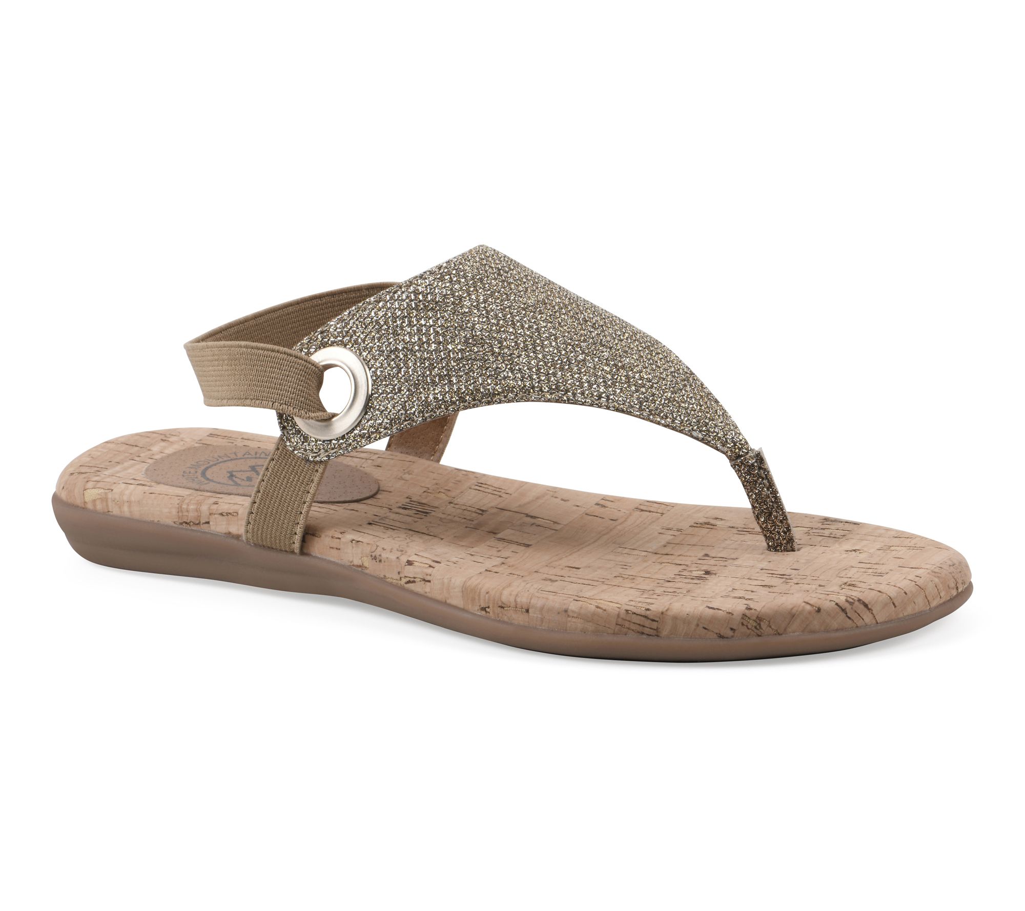 White Mountain Slingback Thong Sandals - Lifeway